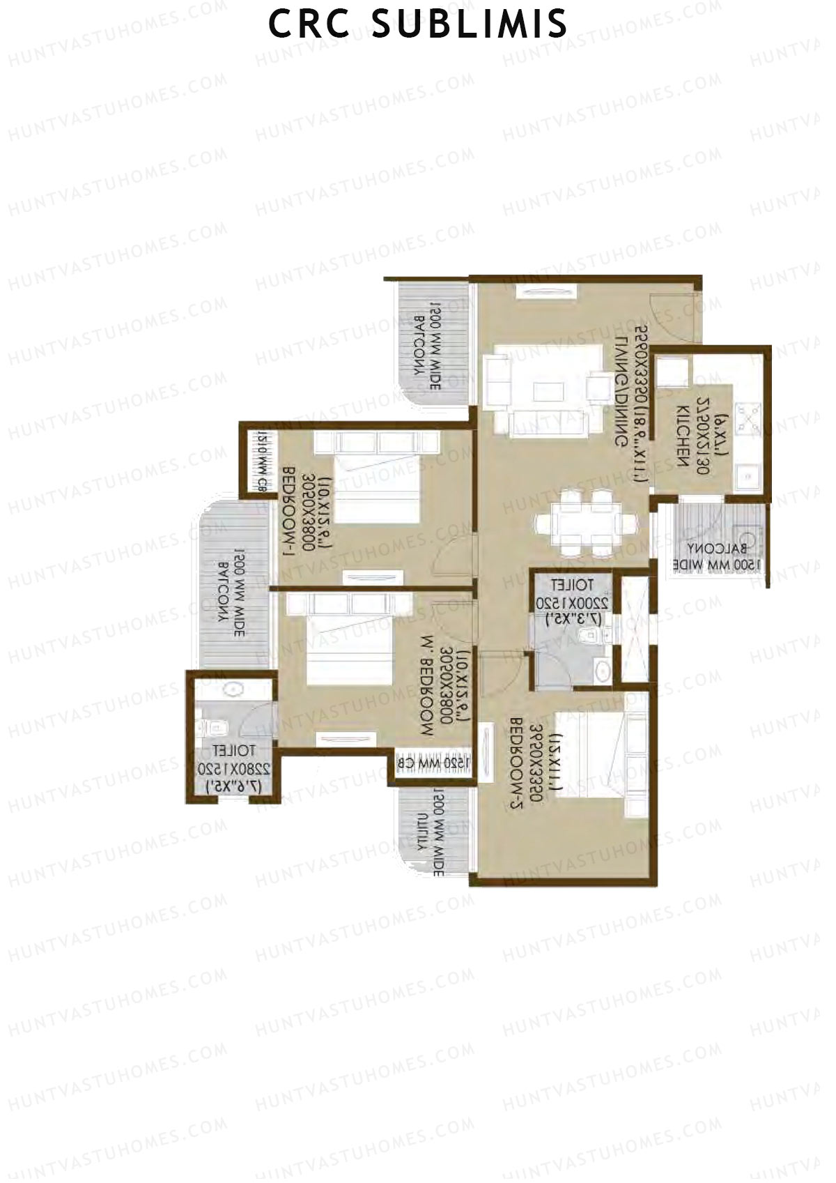 Crc Sublimis Tower 1 Unit 1 Floor Plan