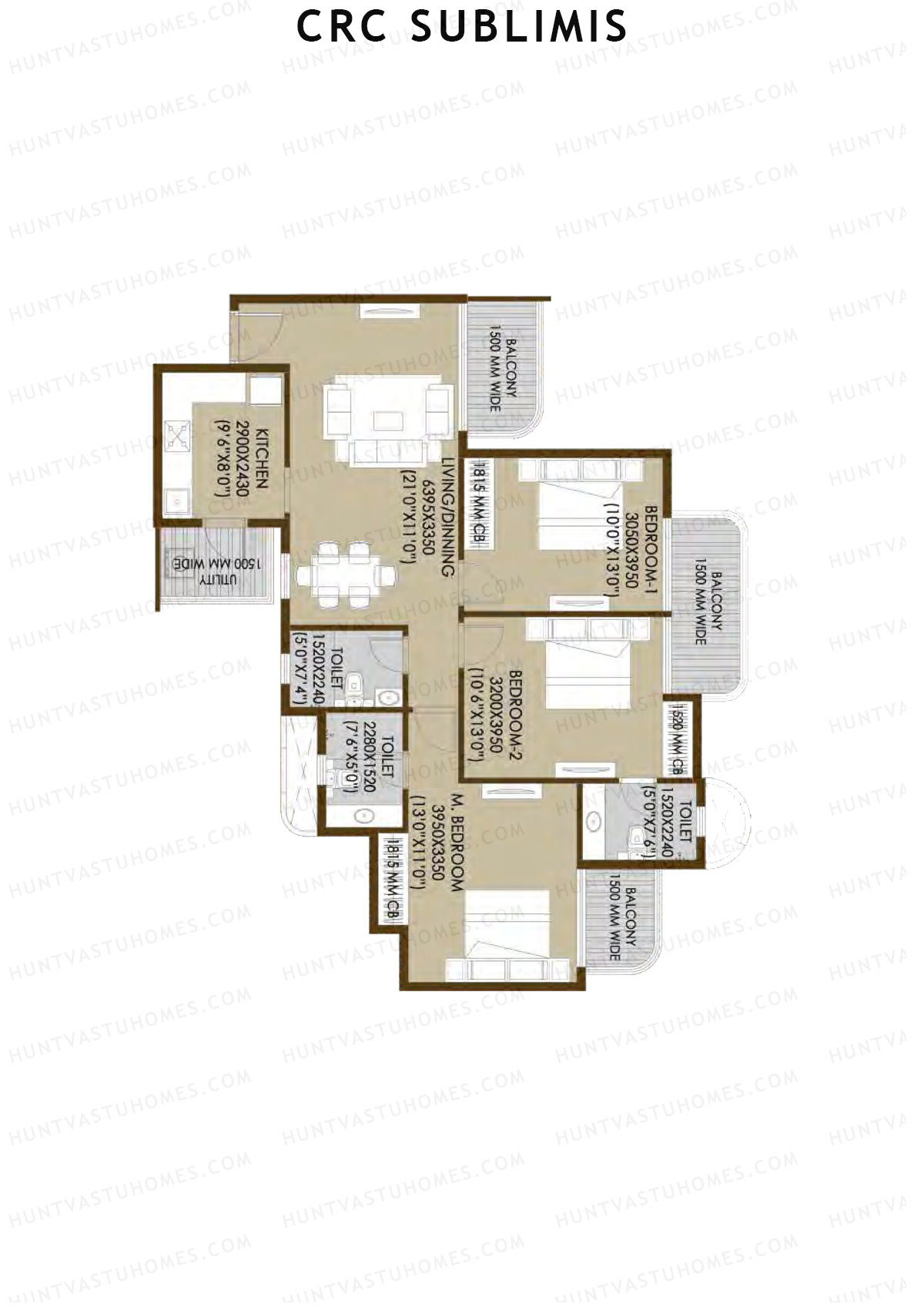 Crc Sublimis Tower 1 Unit 5 Floor Plan
