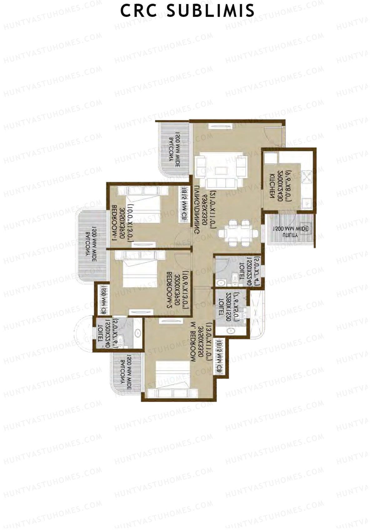 Crc Sublimis Tower 1 Unit 6 Floor Plan
