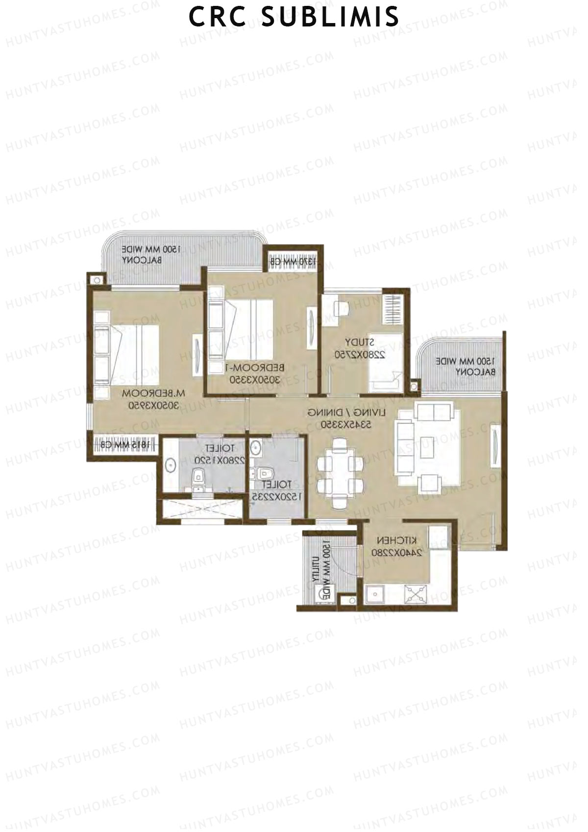 Crc Sublimis Tower 3 Unit 4 Floor Plan