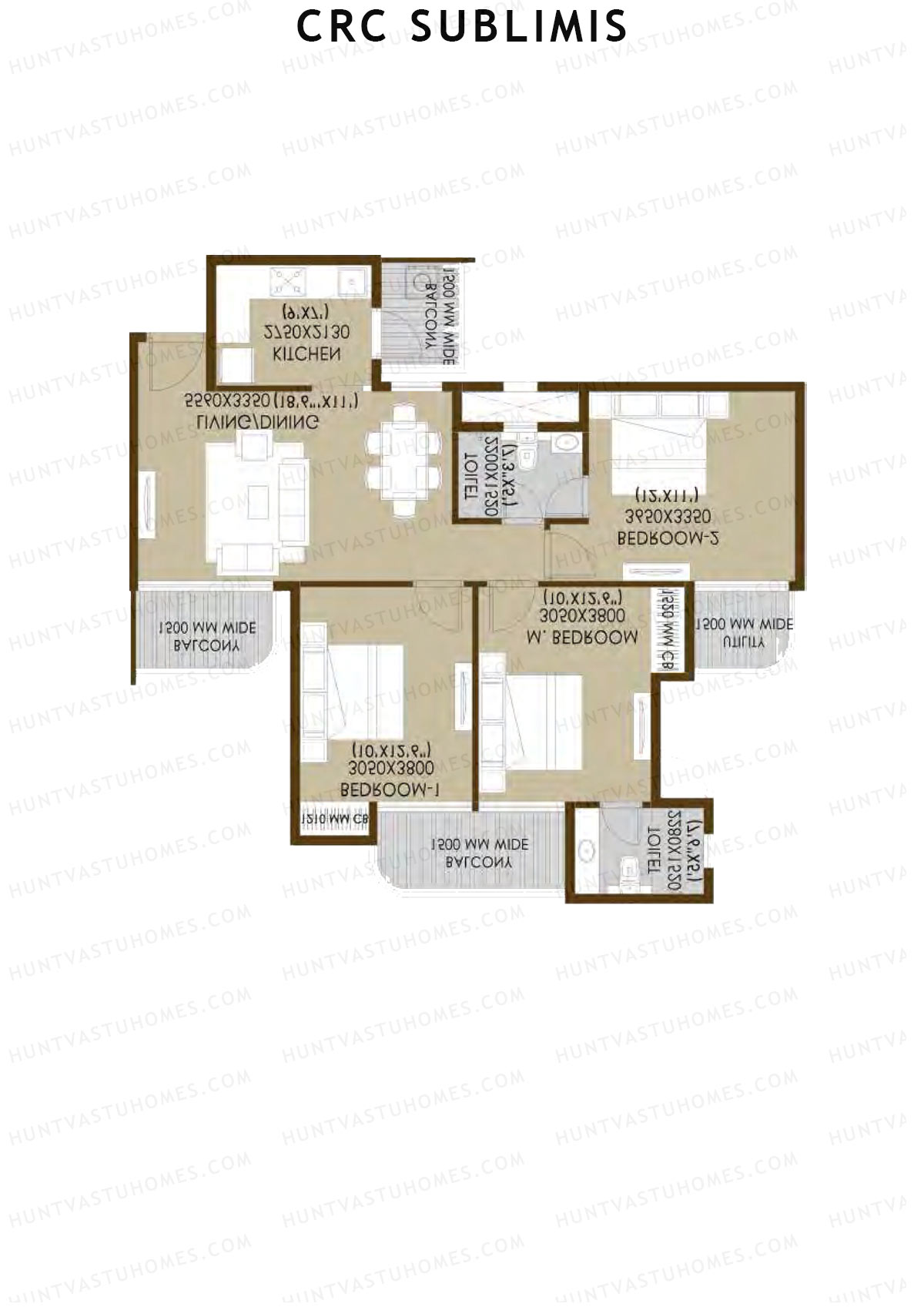 Crc Sublimis Tower 3 Unit 6 Floor Plan
