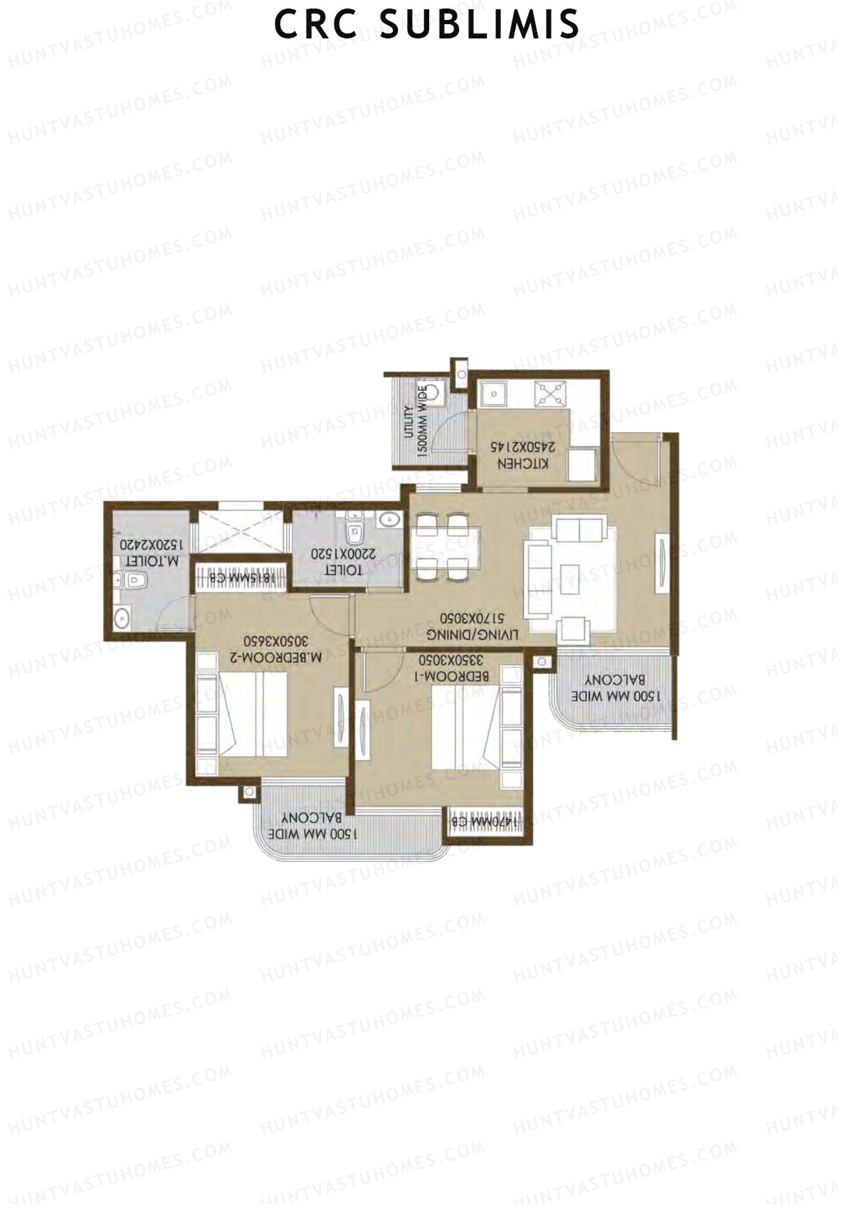 Crc Sublimis Tower 4 Unit 1 Floor Plan
