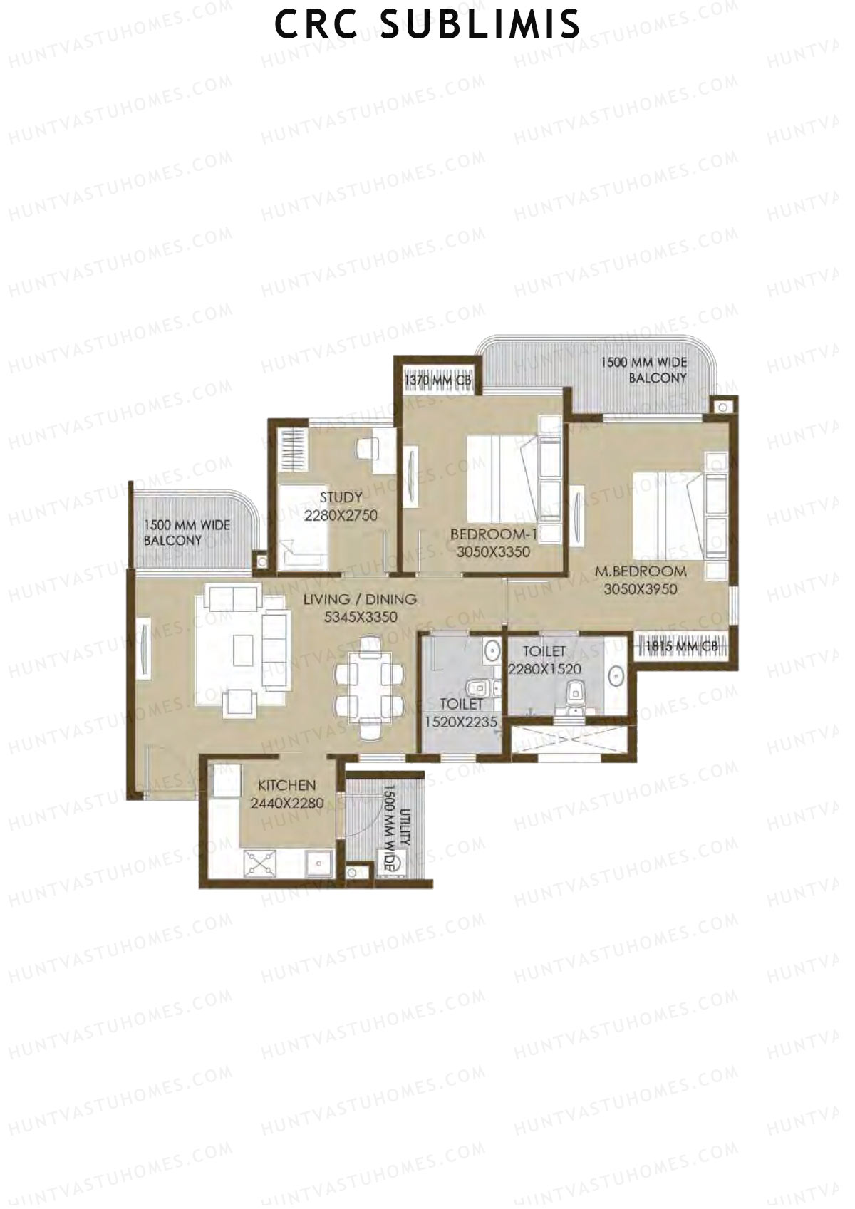 Crc Sublimis Tower 4 Unit 3 Floor Plan