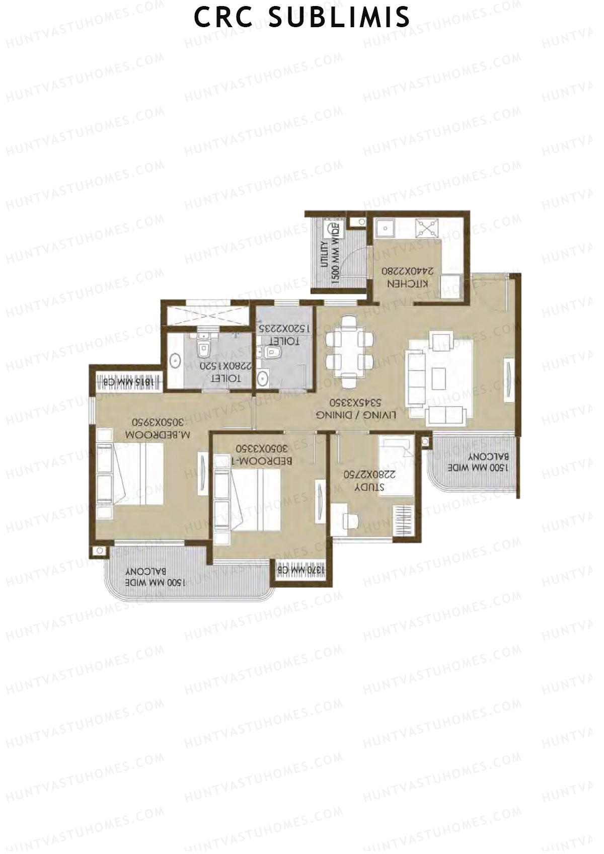 Crc Sublimis Tower 4 Unit 6 Floor Plan