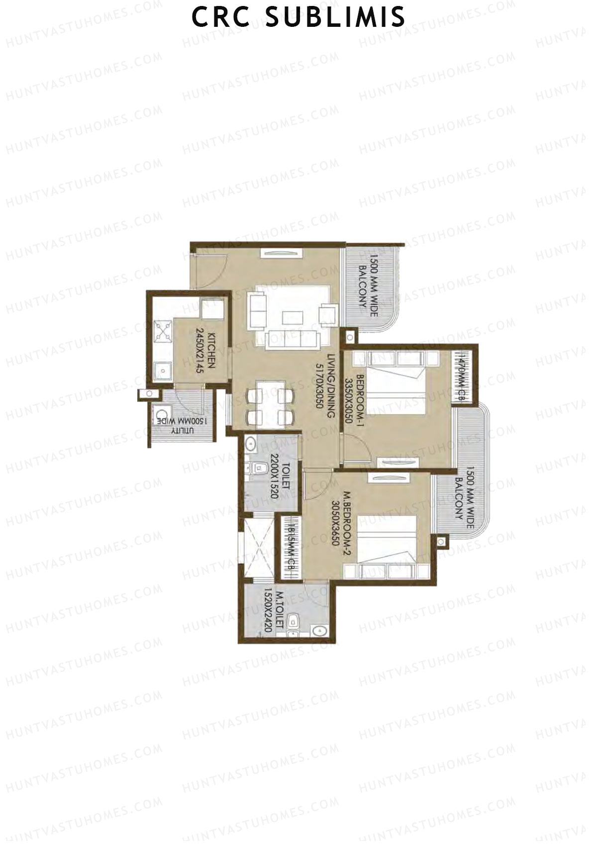 Crc Sublimis Tower 5 Unit 2 Floor Plan