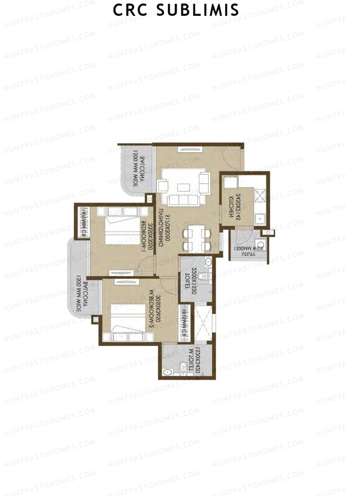 Crc Sublimis Tower 5 Unit 3 Floor Plan