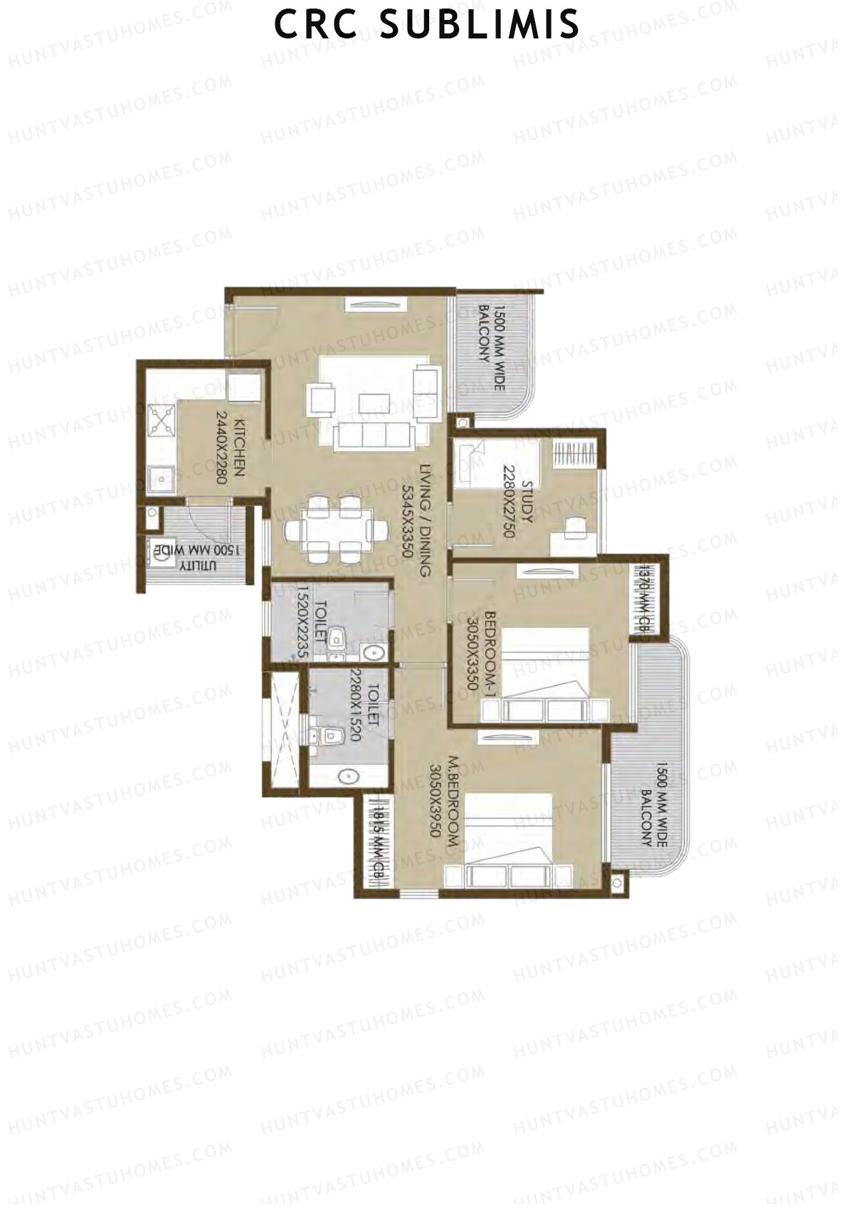 Crc Sublimis Tower 6 Unit 1 Floor Plan