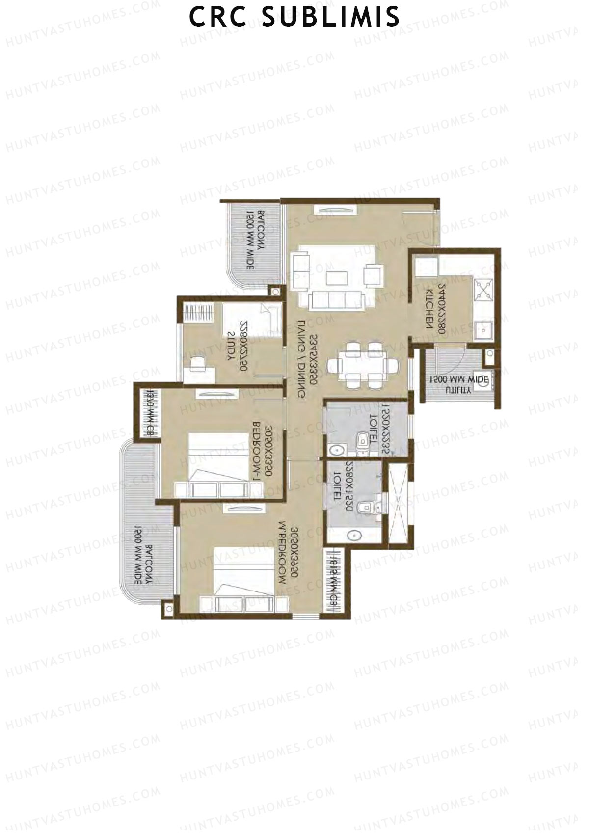 Crc Sublimis Tower 6 Unit 2 Floor Plan