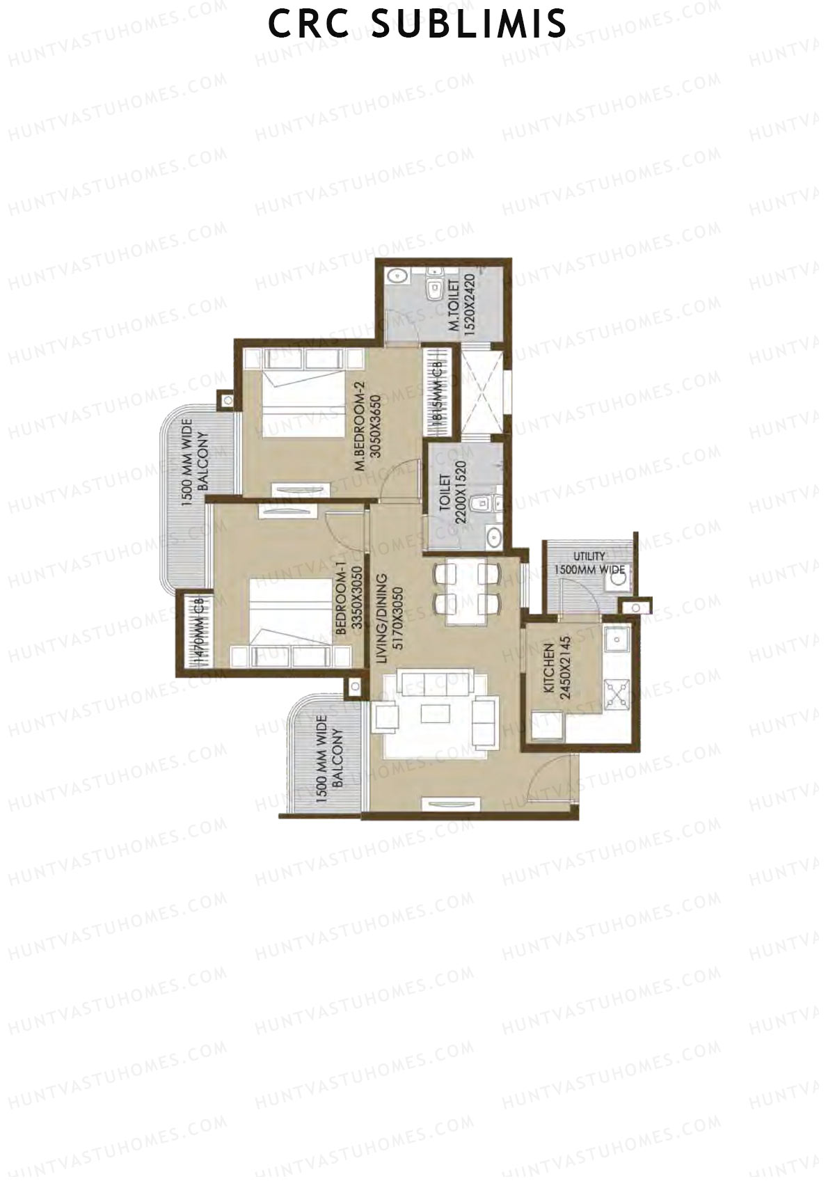 Crc Sublimis Tower 6 Unit 3 Floor Plan