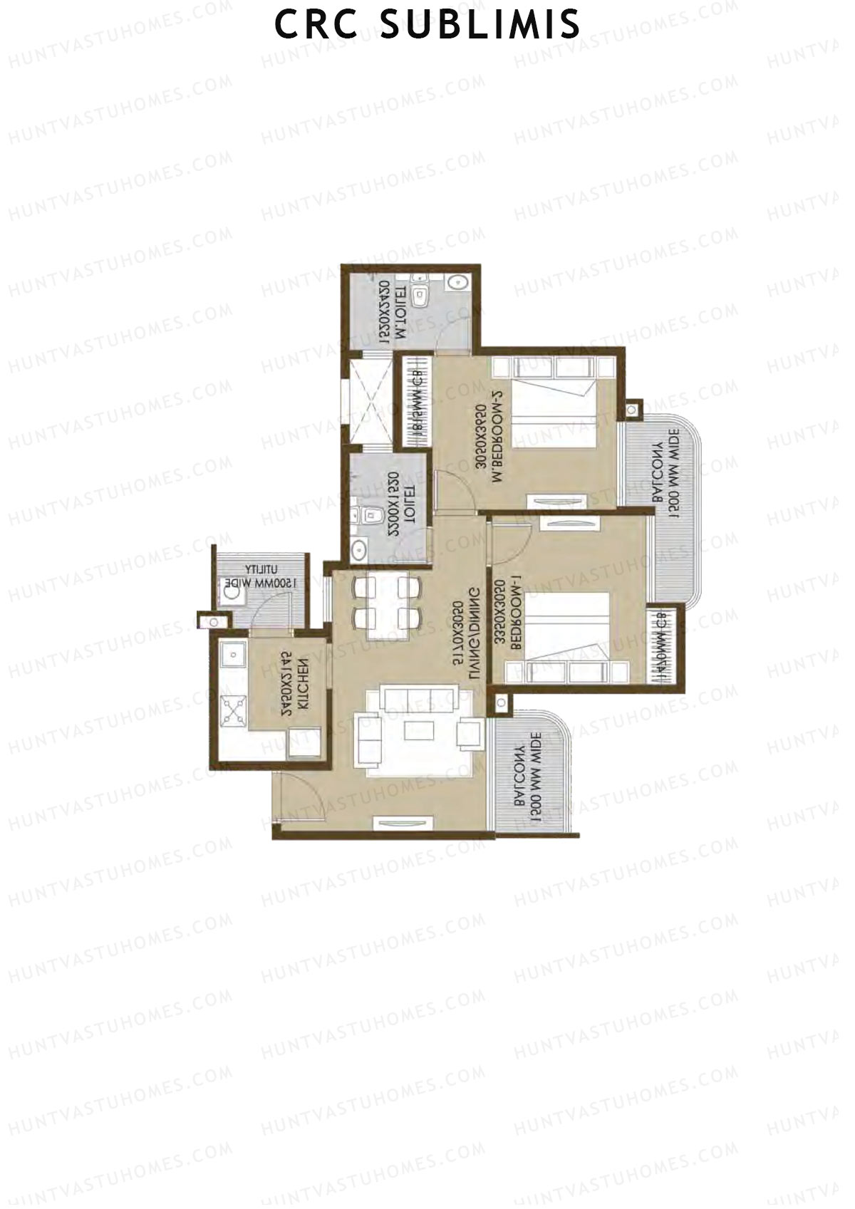 Crc Sublimis Tower 6 Unit 5 Floor Plan