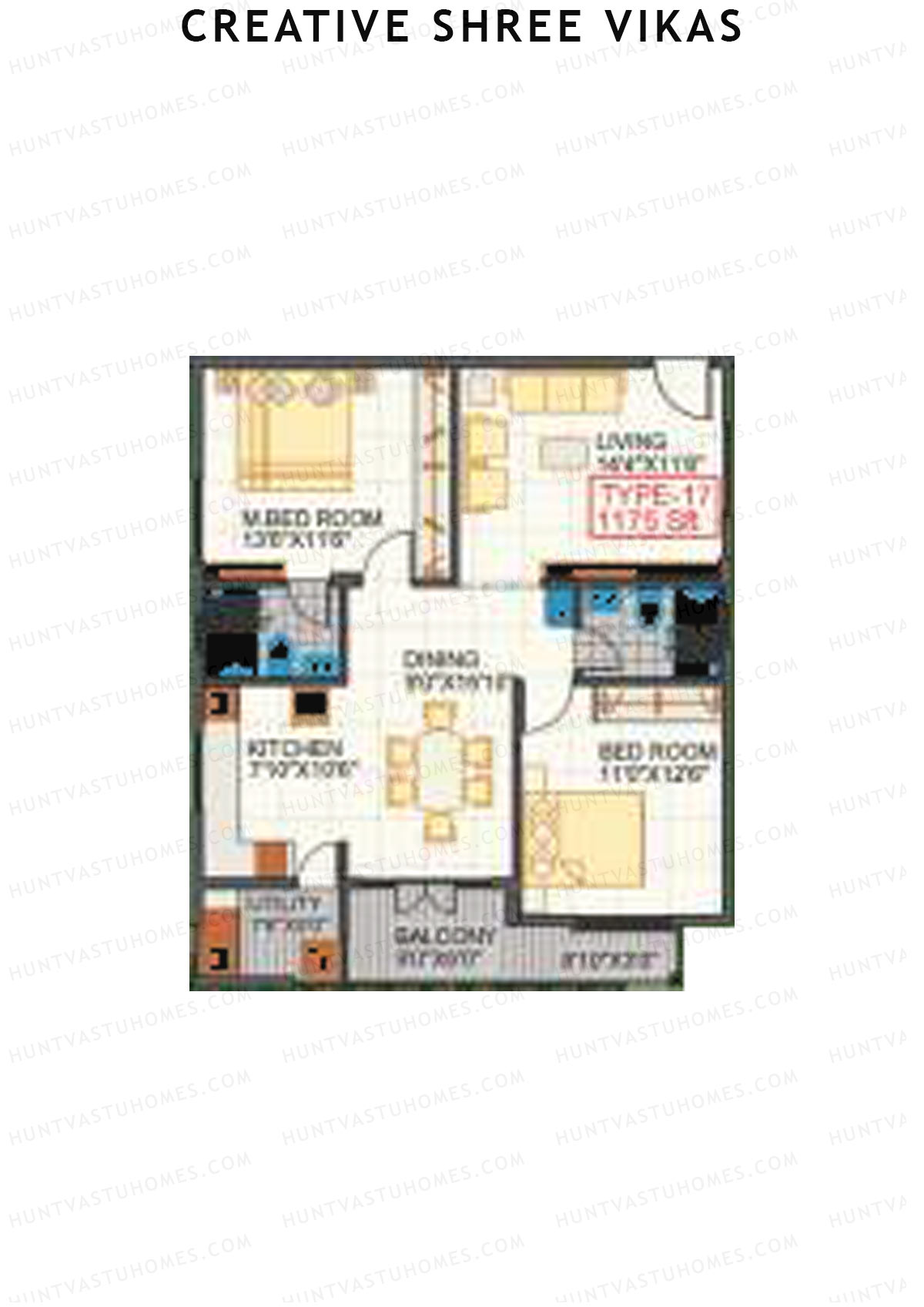 Creative Shree Vikas Block 1 Unit 2 Floor Plan