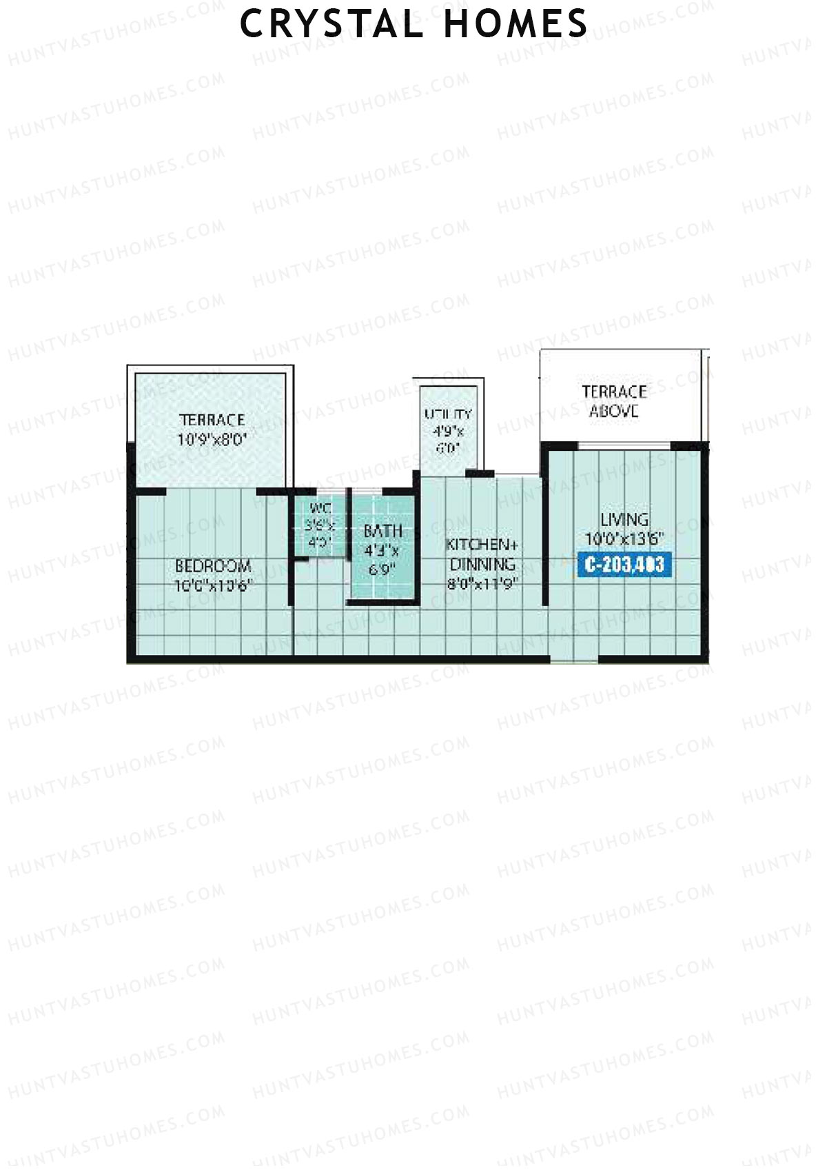 Crystal Homes Tower C Unit 3 Floor Plan