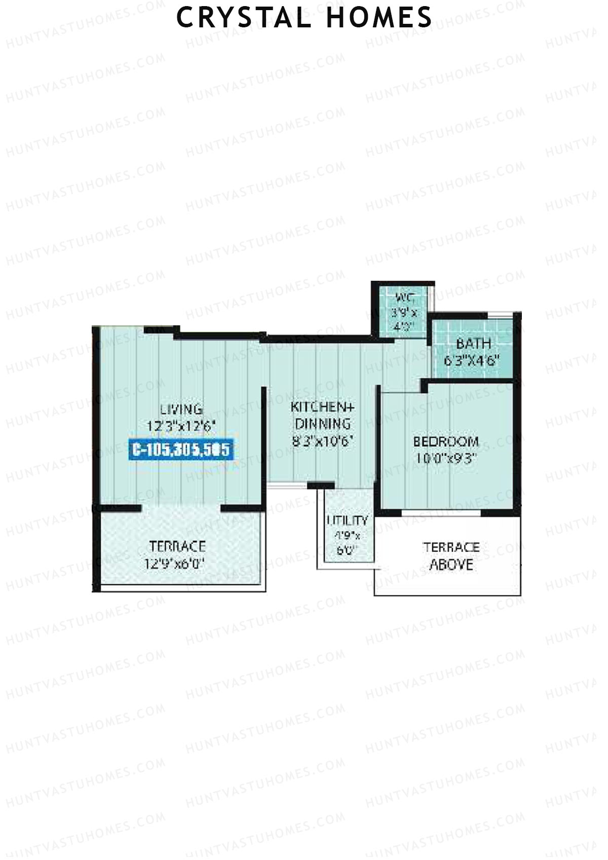 Crystal Homes Tower C Unit 5 Floor Plan
