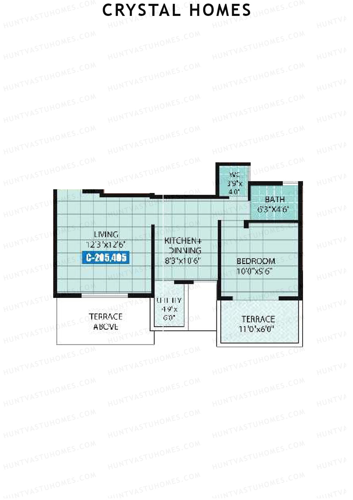 Crystal Homes Tower C Unit 5 Floor Plan