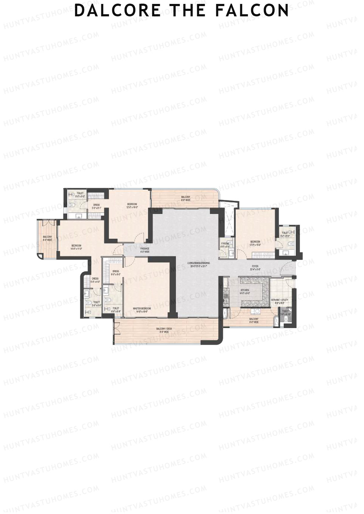 Dalcore the Falcon Tower 1 Unit 1 Floor Plan