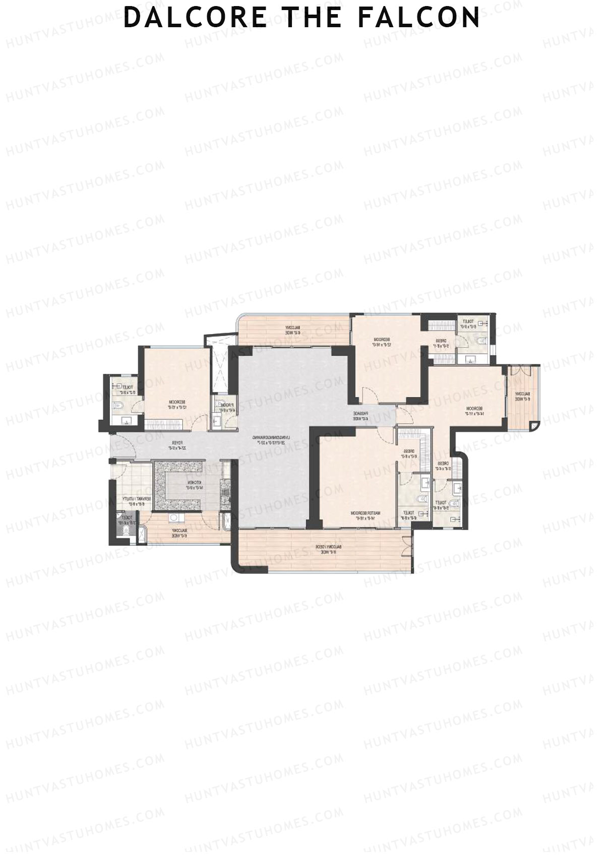 Dalcore the Falcon Tower 1 Unit 3 Floor Plan