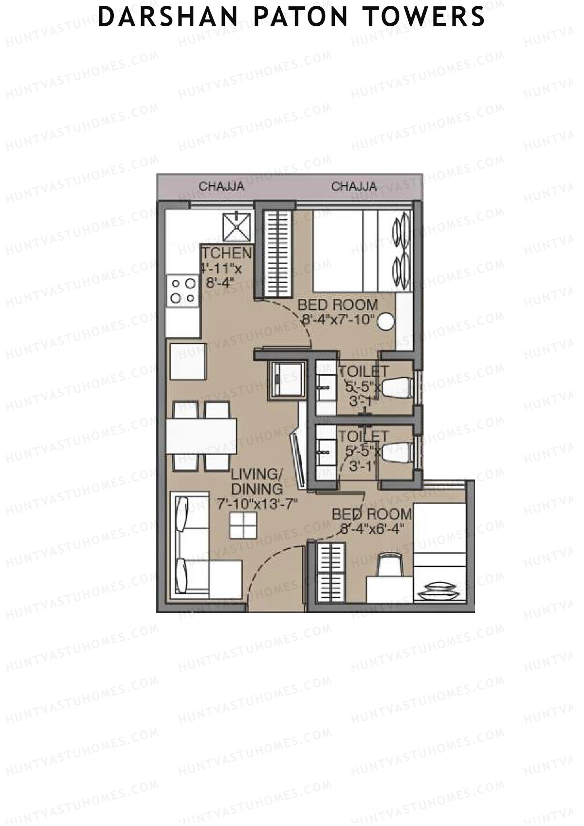 Darshan Paton Towers Wing A Unit 1 Floor Plan