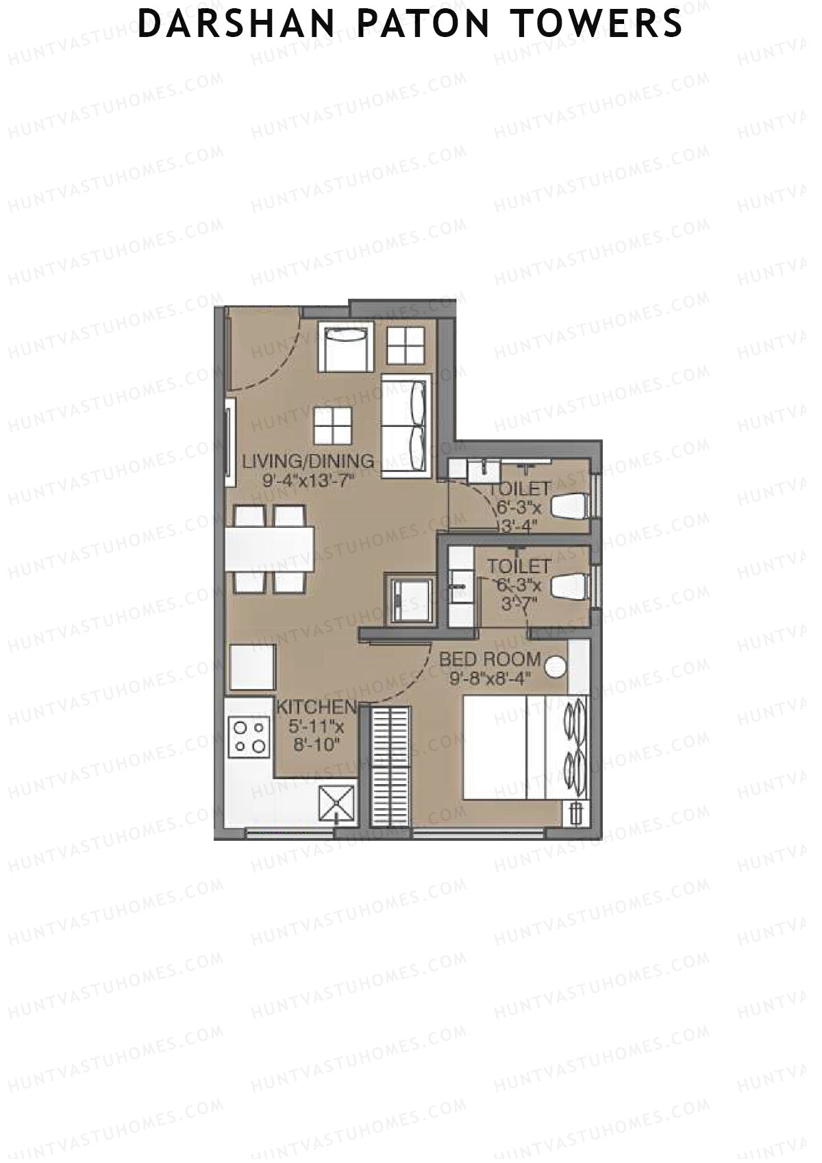 Darshan Paton Towers Wing A Unit 6 Floor Plan