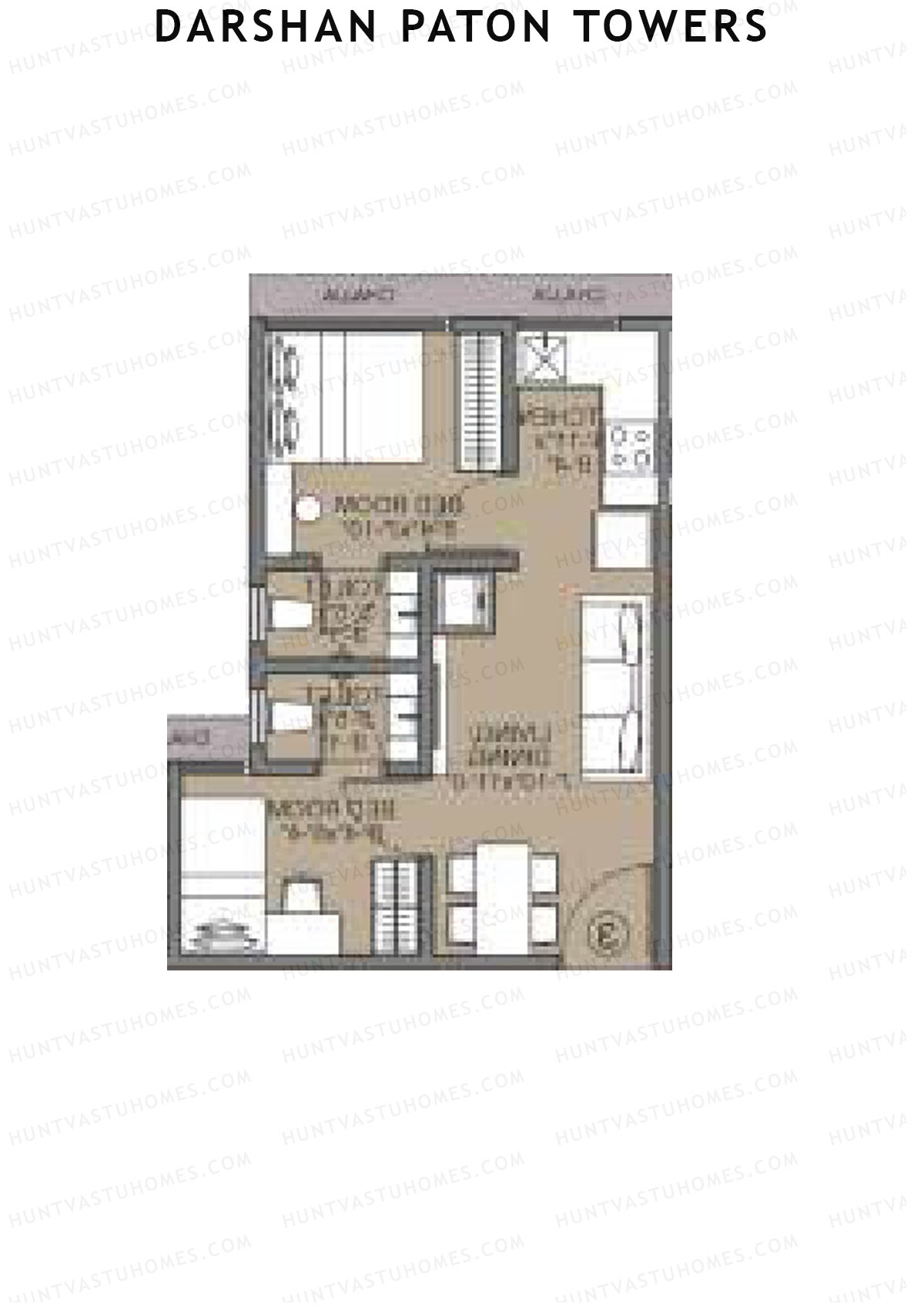 Darshan Paton Towers Wing C Unit 3 Floor Plan