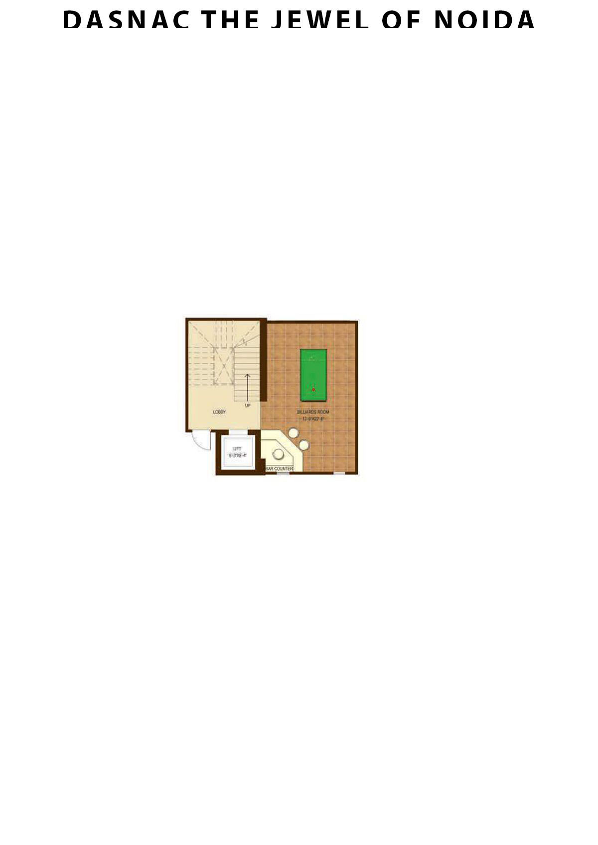 Dasnac The Jewel Of Noida Tower B Unit 3 (Triplex) Floor Plan
