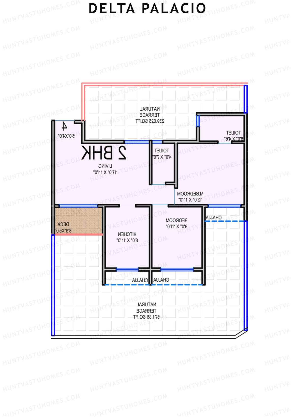 Delta Palacio Wing A Unit 3 Floor Plan