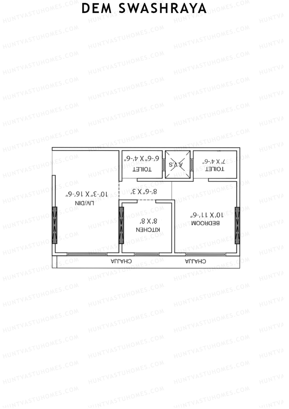 DEM Swashraya Wing B Unit 2 Floor Plan