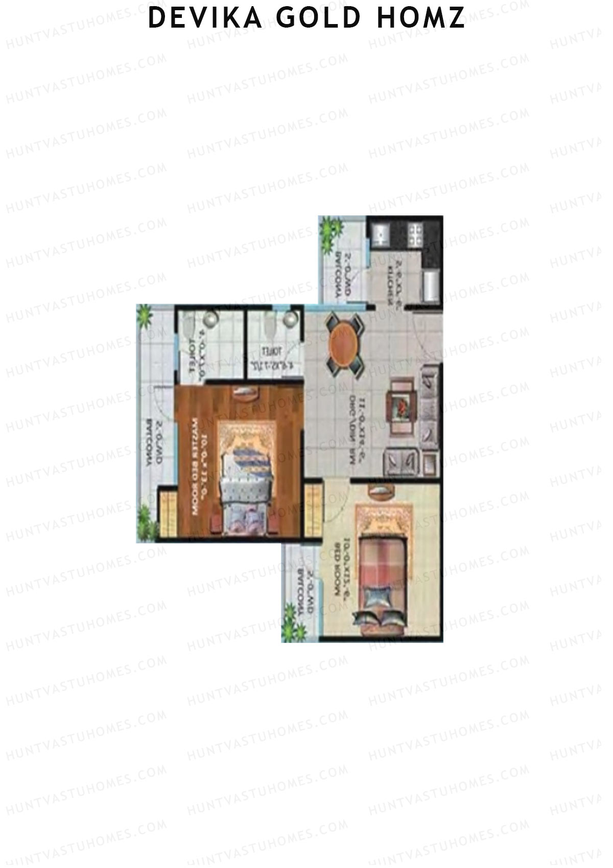 Devika Gold Homz Tower 2 Unit 1 Floor Plan