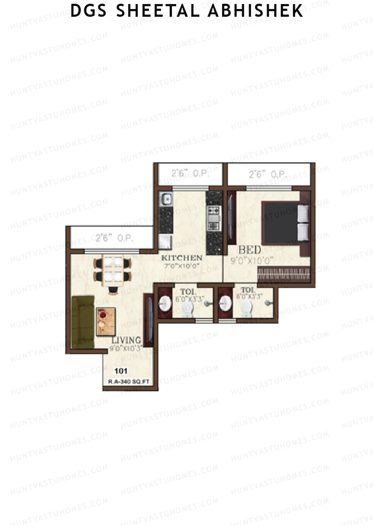 DGS Sheetal Abhishek Tower A Unit 1 Floor Plan