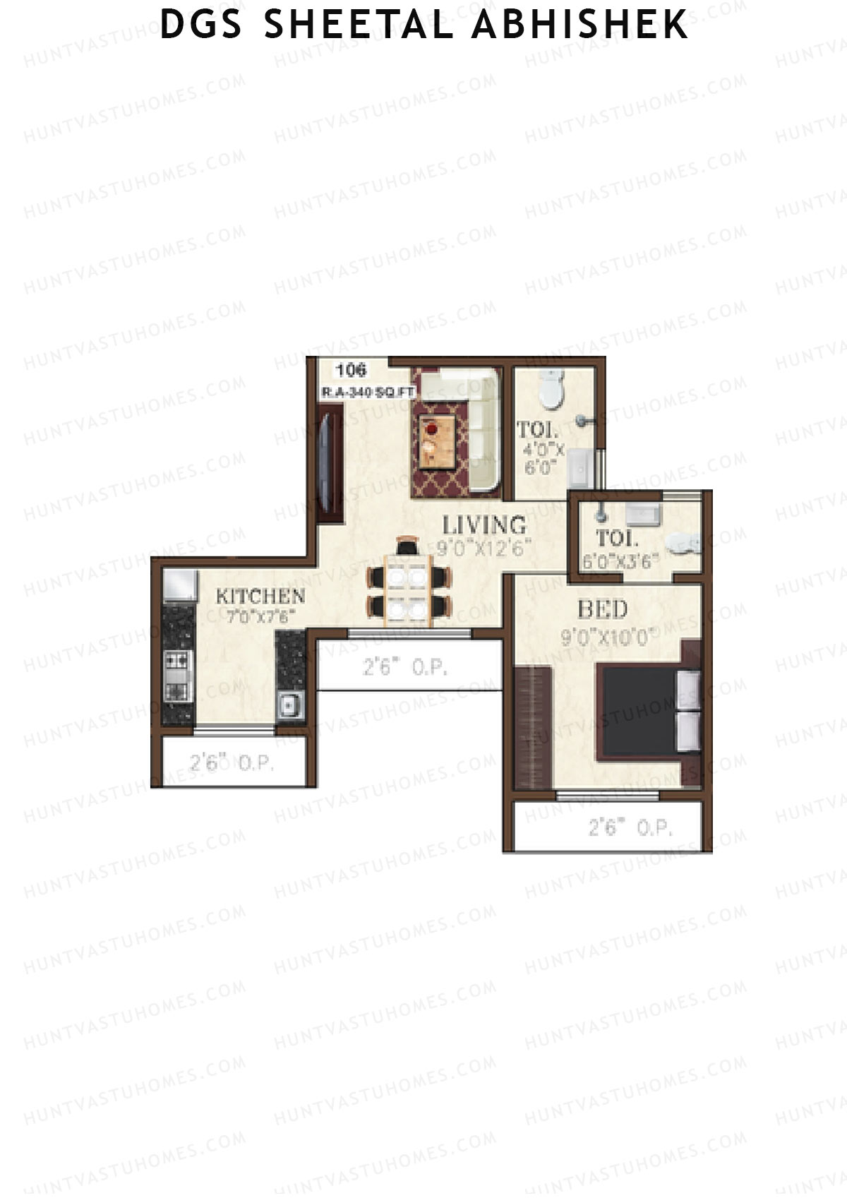 DGS Sheetal Abhishek Tower A Unit 6 Floor Plan
