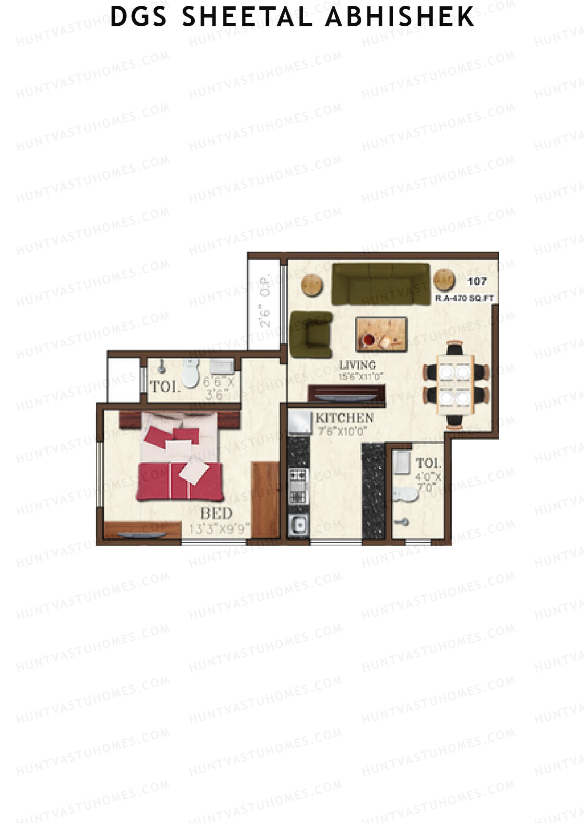 DGS Sheetal Abhishek Tower A Unit 7 Floor Plan