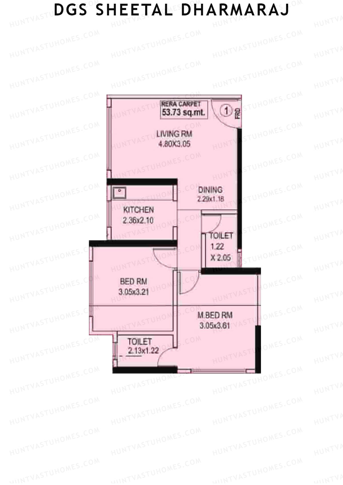 DGS Sheetal Dharmaraj Wing B Unit 1 Floor Plan