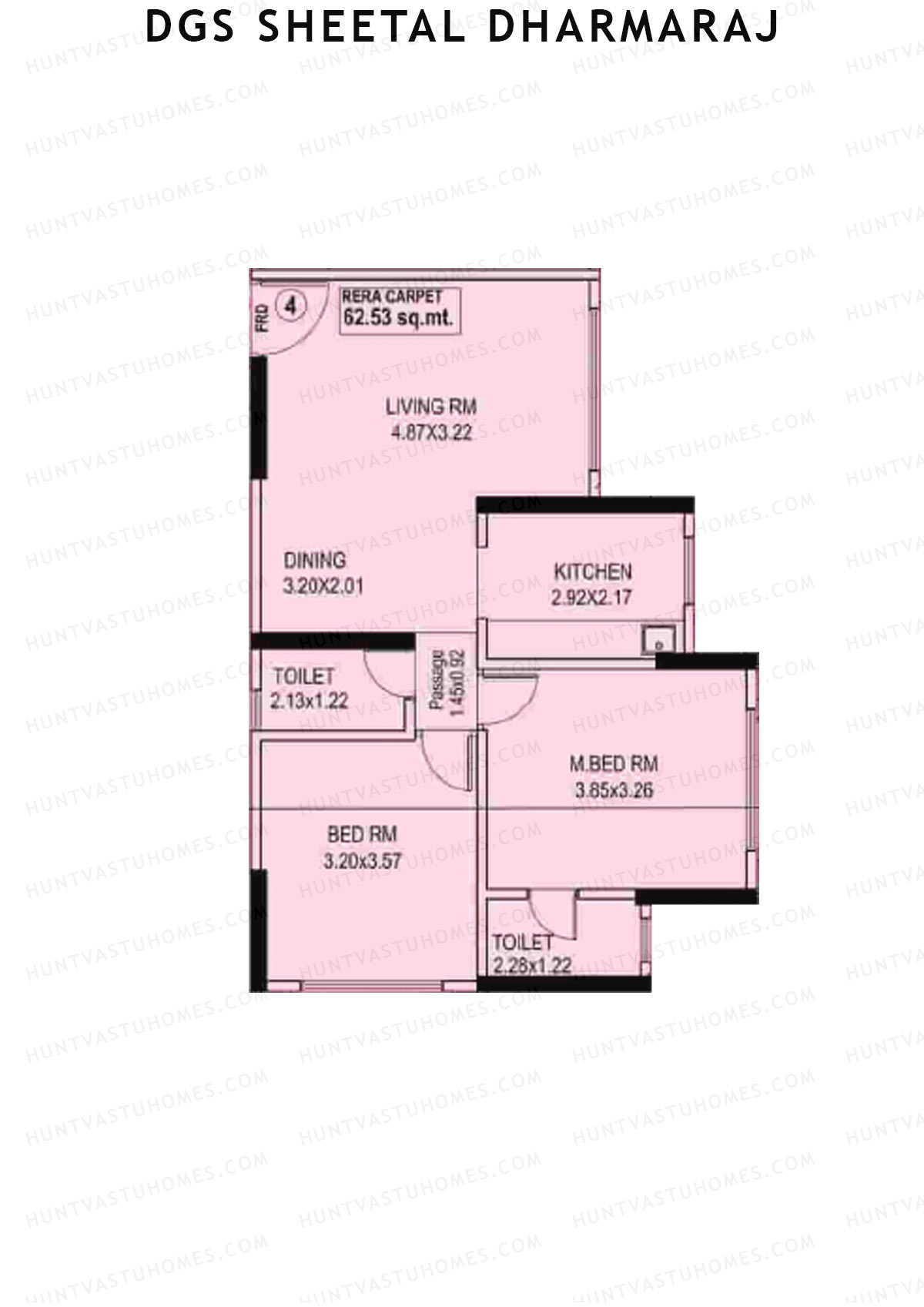 DGS Sheetal Dharmaraj Wing B Unit 4 Floor Plan
