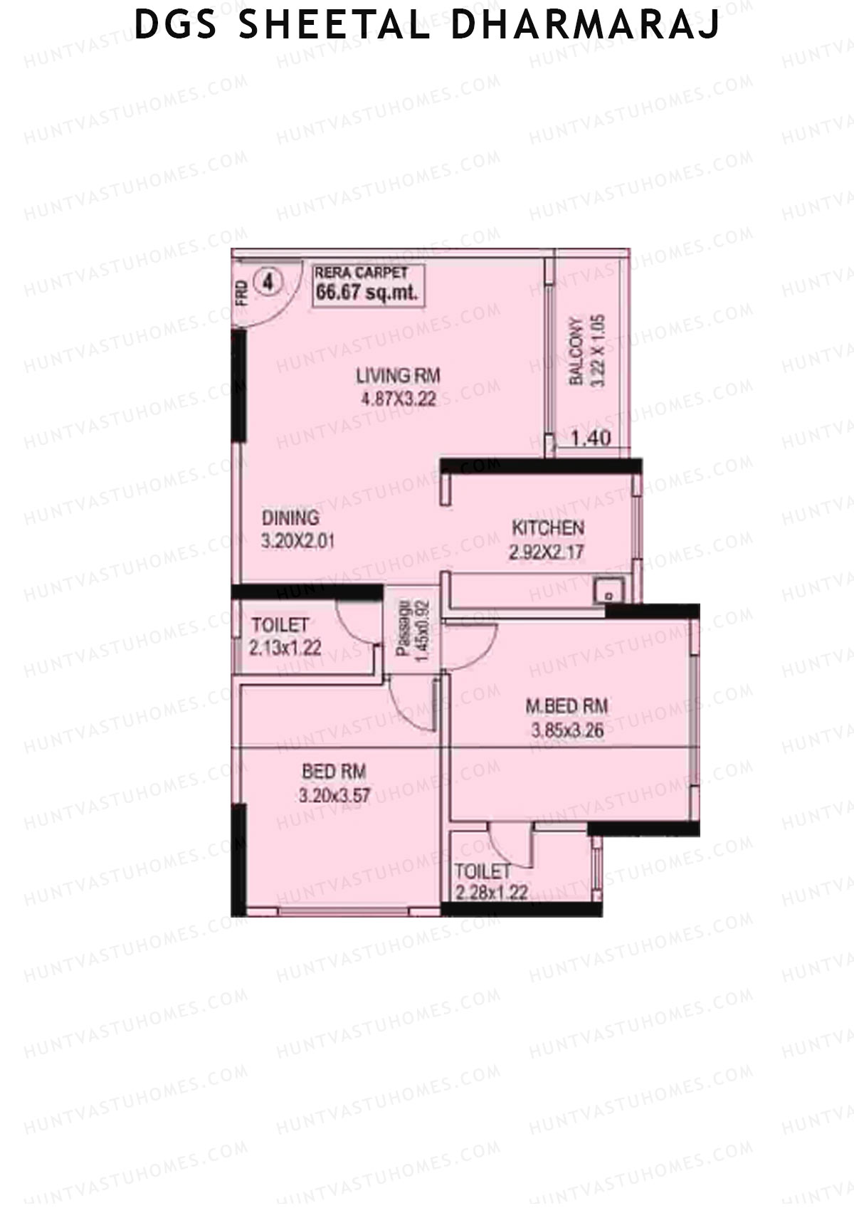 DGS Sheetal Dharmaraj Wing B Unit 4 Floor Plan