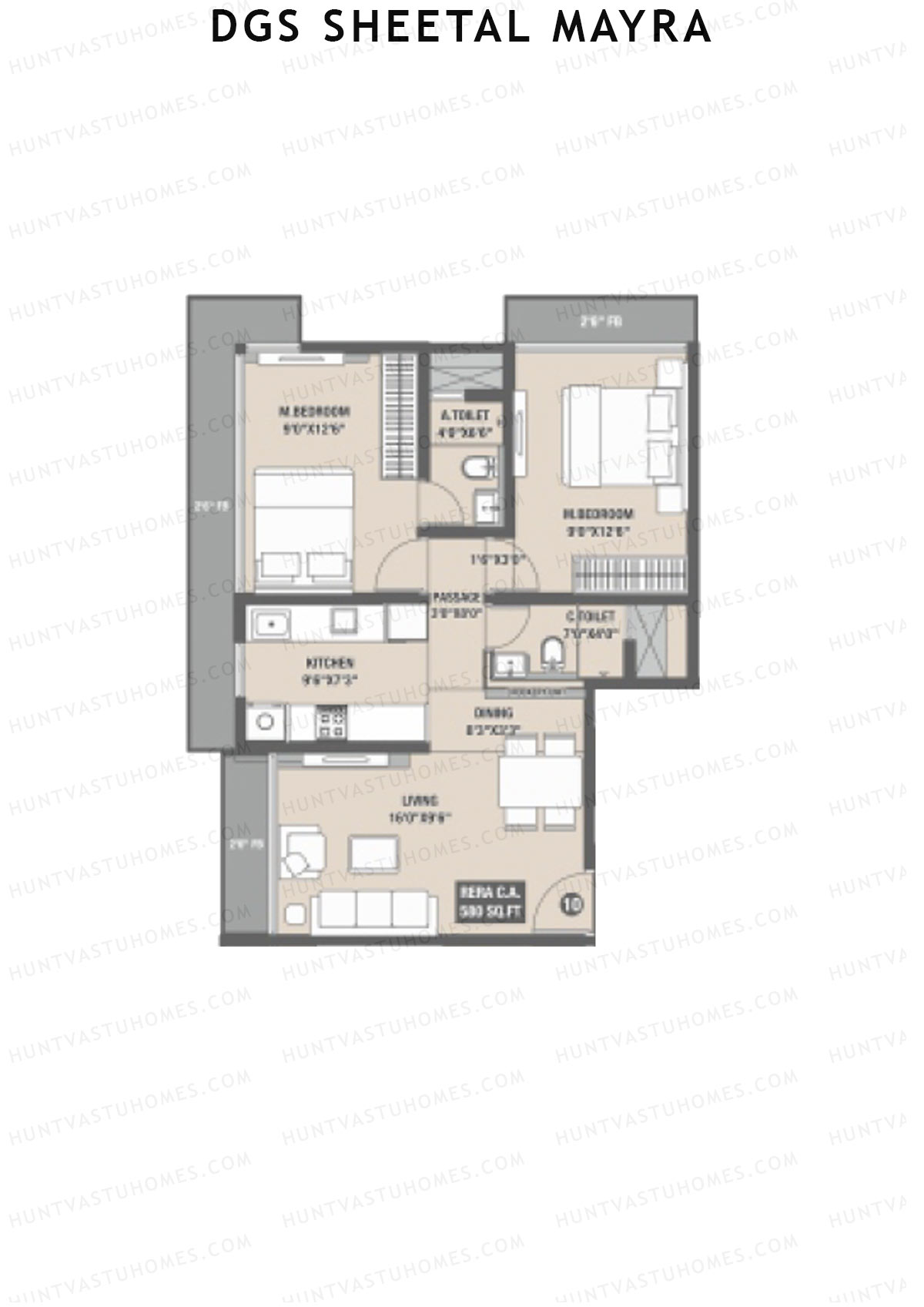 DGS Sheetal Mayra Block A Unit 10 Floor Plan
