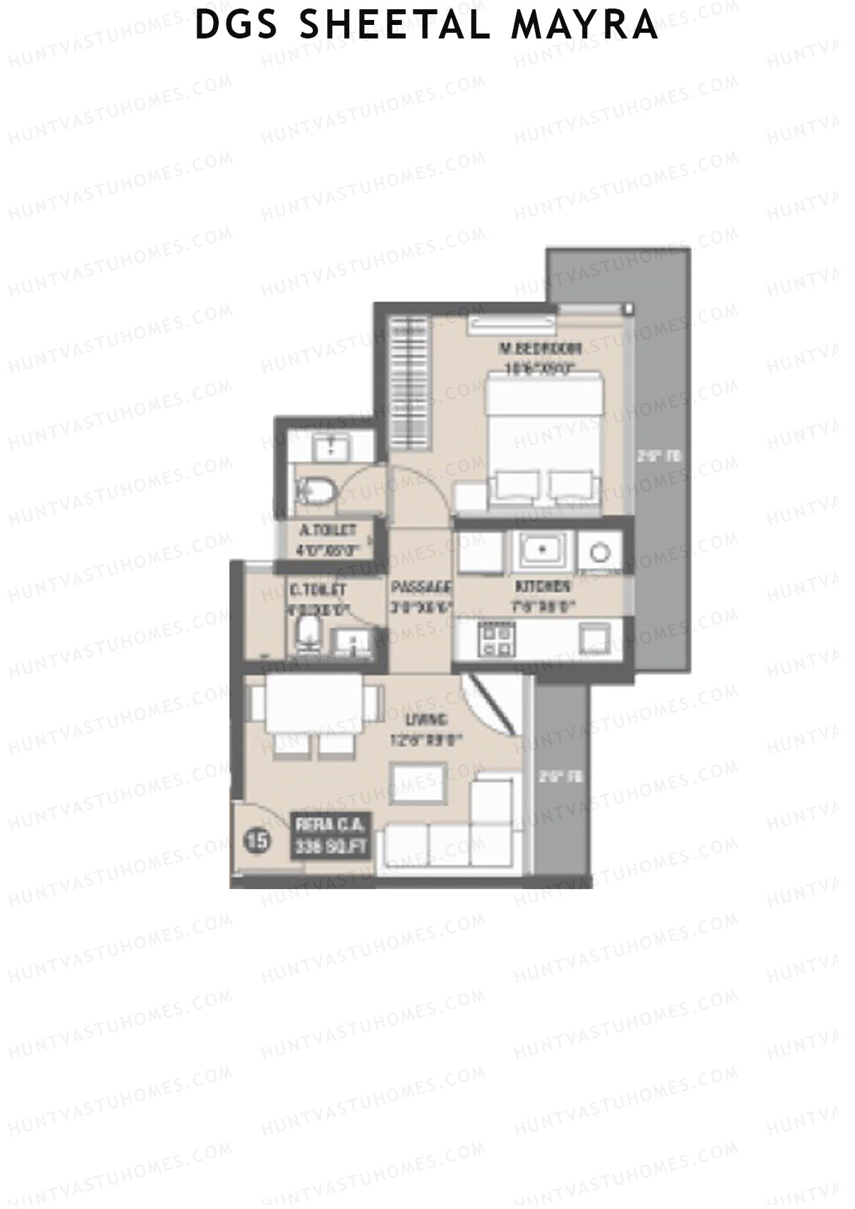 DGS Sheetal Mayra Block A Unit 15 Floor Plan