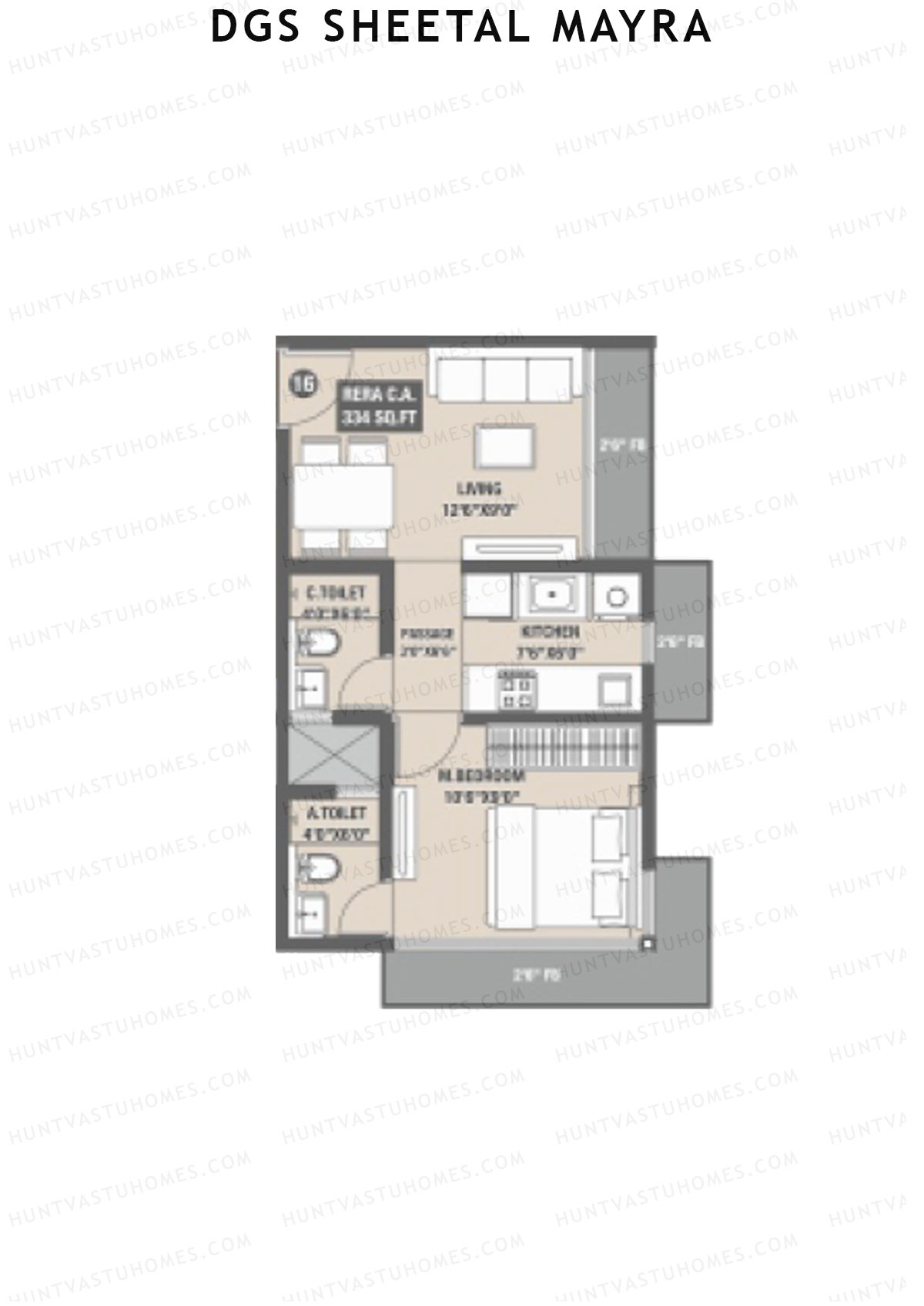 DGS Sheetal Mayra Block A Unit 16 Floor Plan