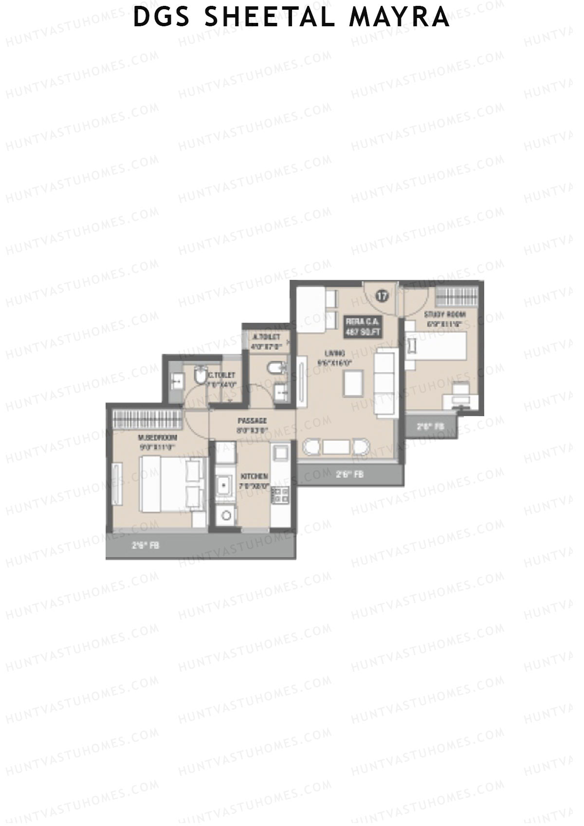 DGS Sheetal Mayra Block A Unit 17 Floor Plan