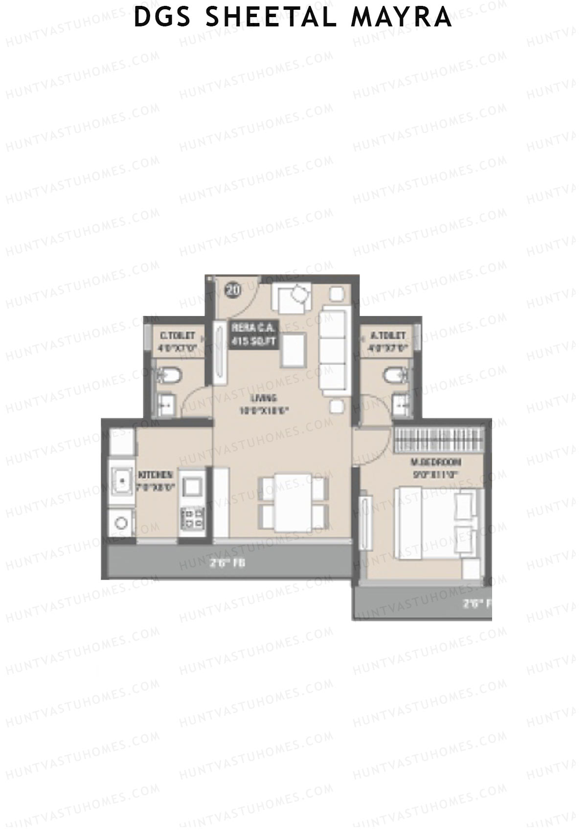 DGS Sheetal Mayra Block A Unit 20 Floor Plan