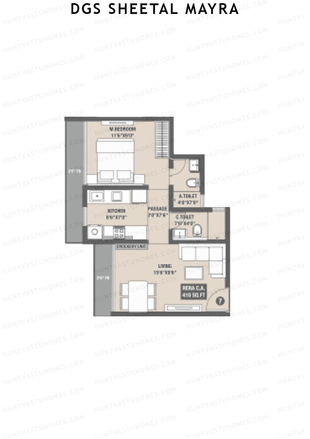 DGS Sheetal Mayra Block A Unit 7 Floor Plan