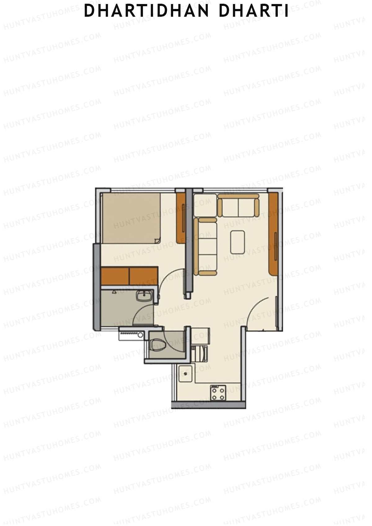 Dhartidhan Dharti Tower 3 Unit 1 Floor Plan