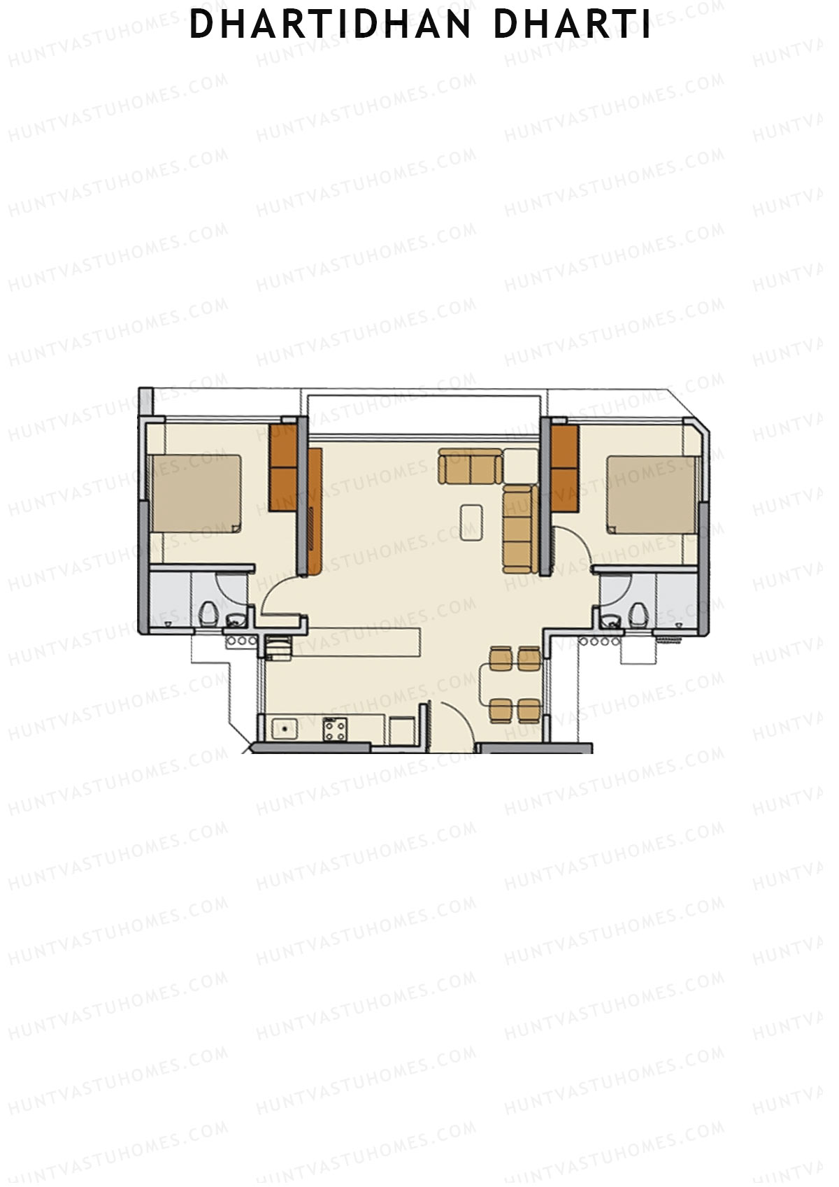 Dhartidhan Dharti Tower 4 Unit 1 Floor Plan