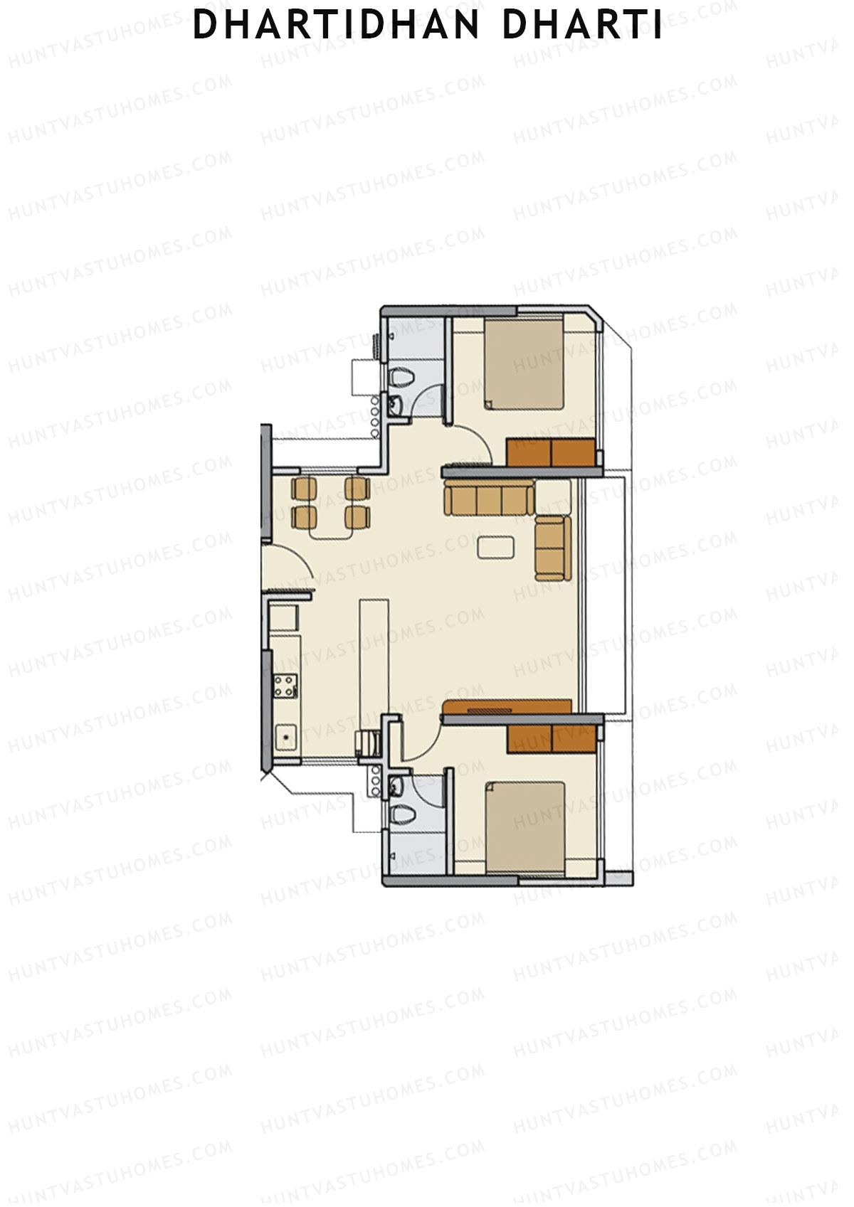 Dhartidhan Dharti Tower 4 Unit 2 Floor Plan