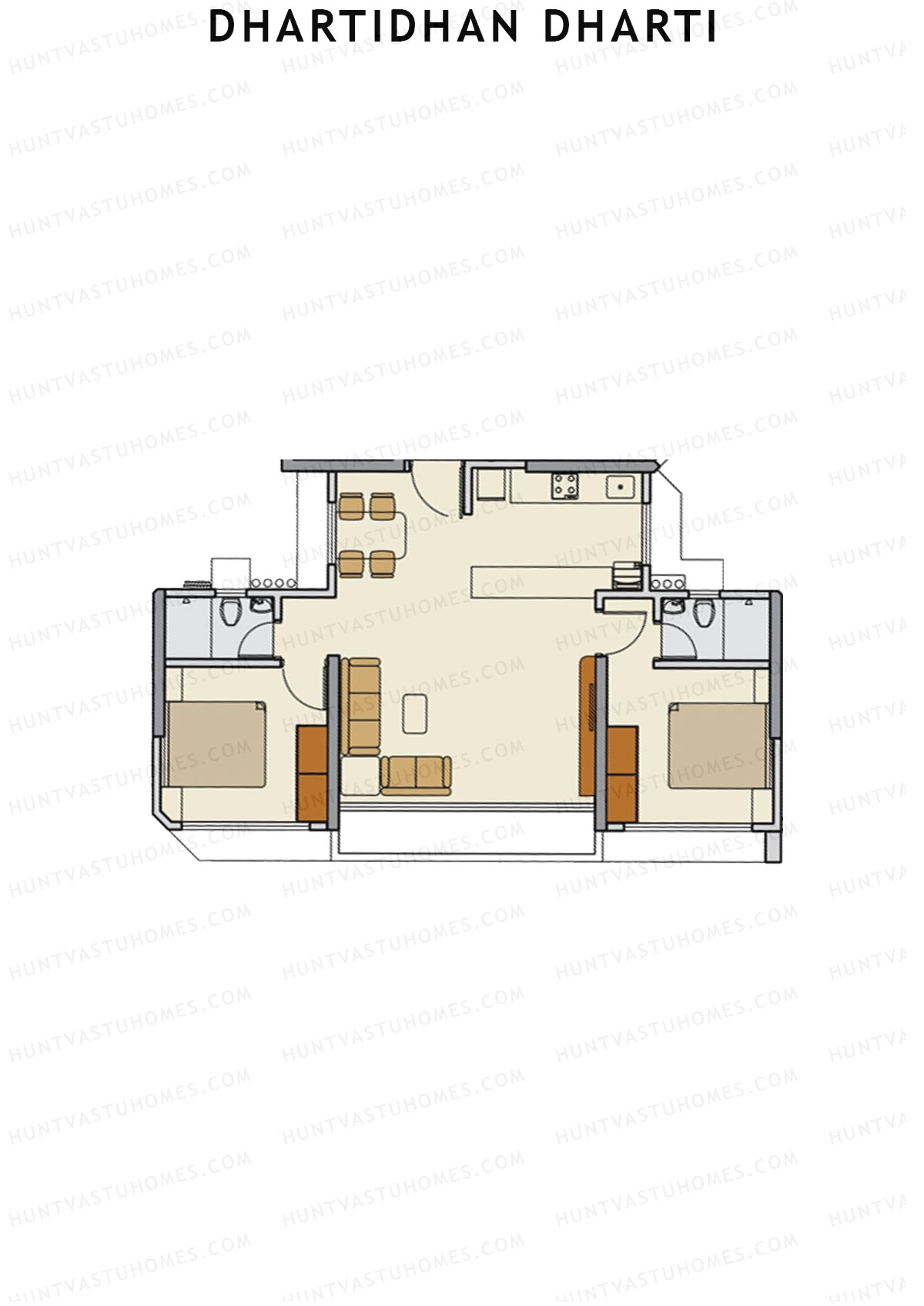 Dhartidhan Dharti Tower 4 Unit 3 Floor Plan