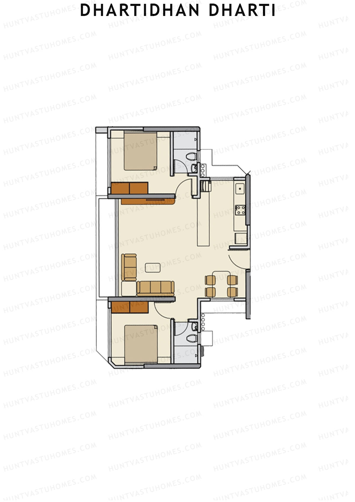 Dhartidhan Dharti Tower 4 Unit 4 Floor Plan