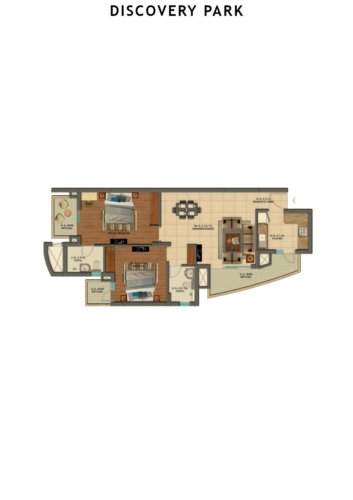 Discovery Park Tower A Unit 1 Floor Plan