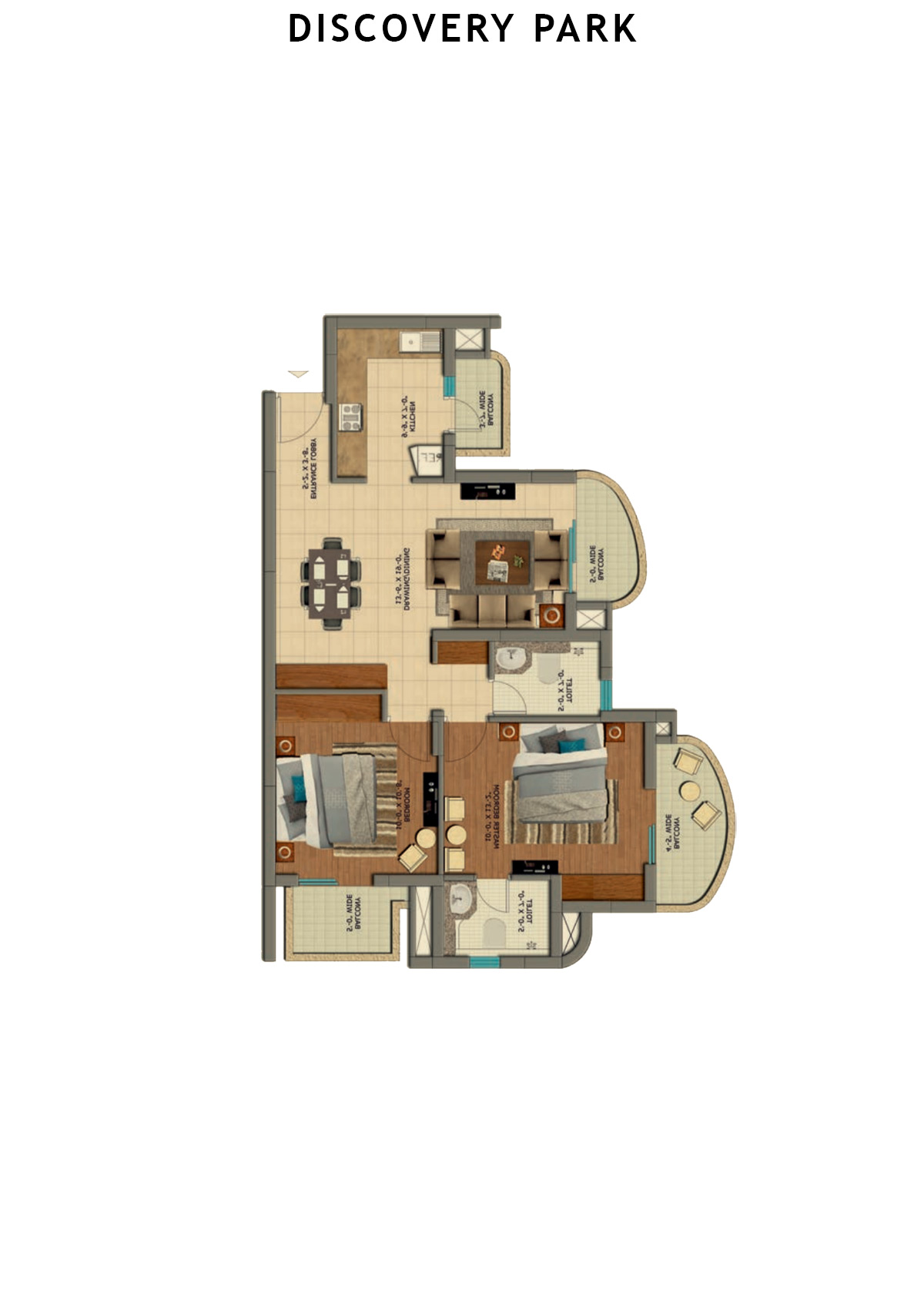 Discovery Park Tower B Unit 5 Floor Plan