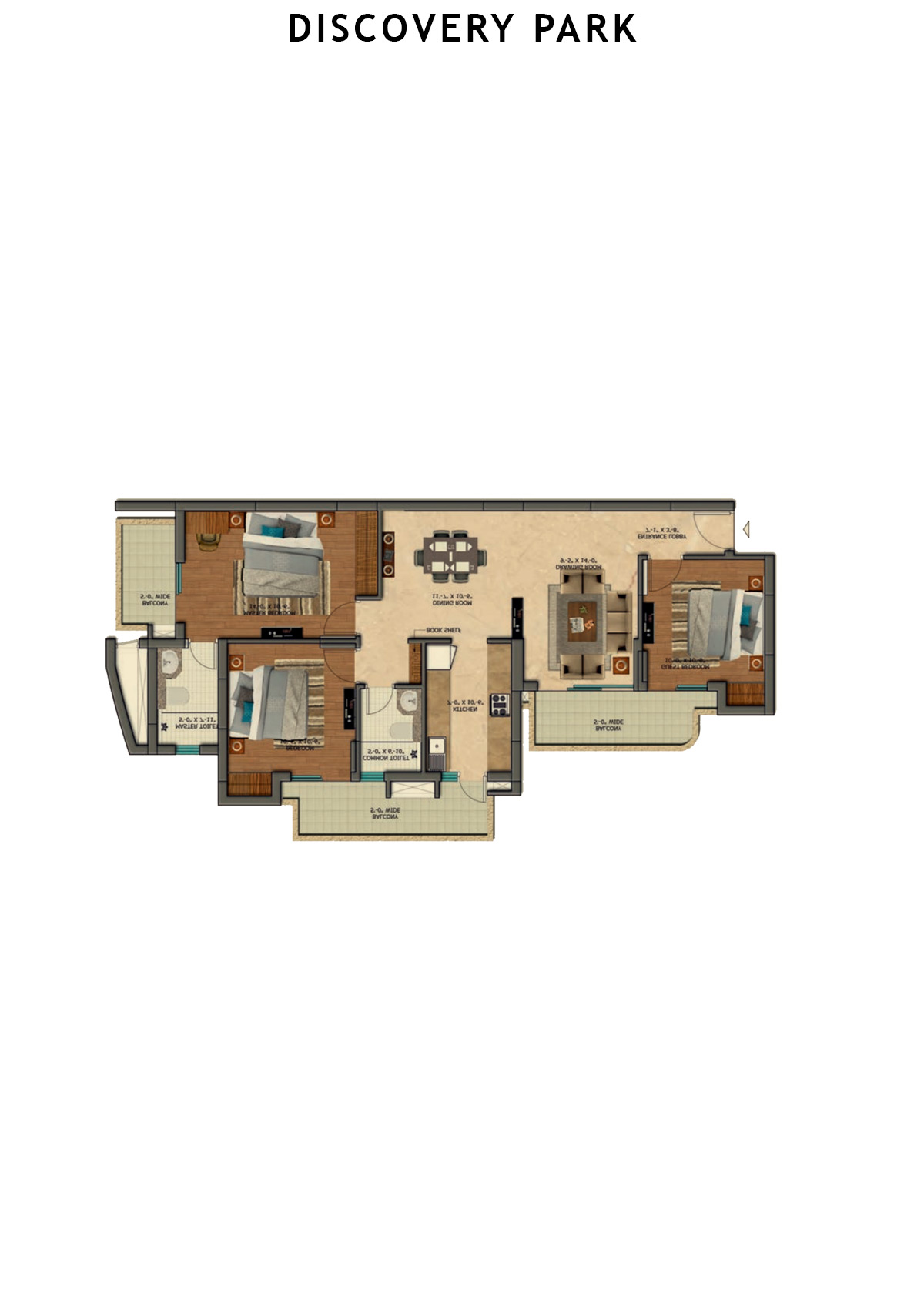 Discovery Park Tower H Unit 1 Floor Plan