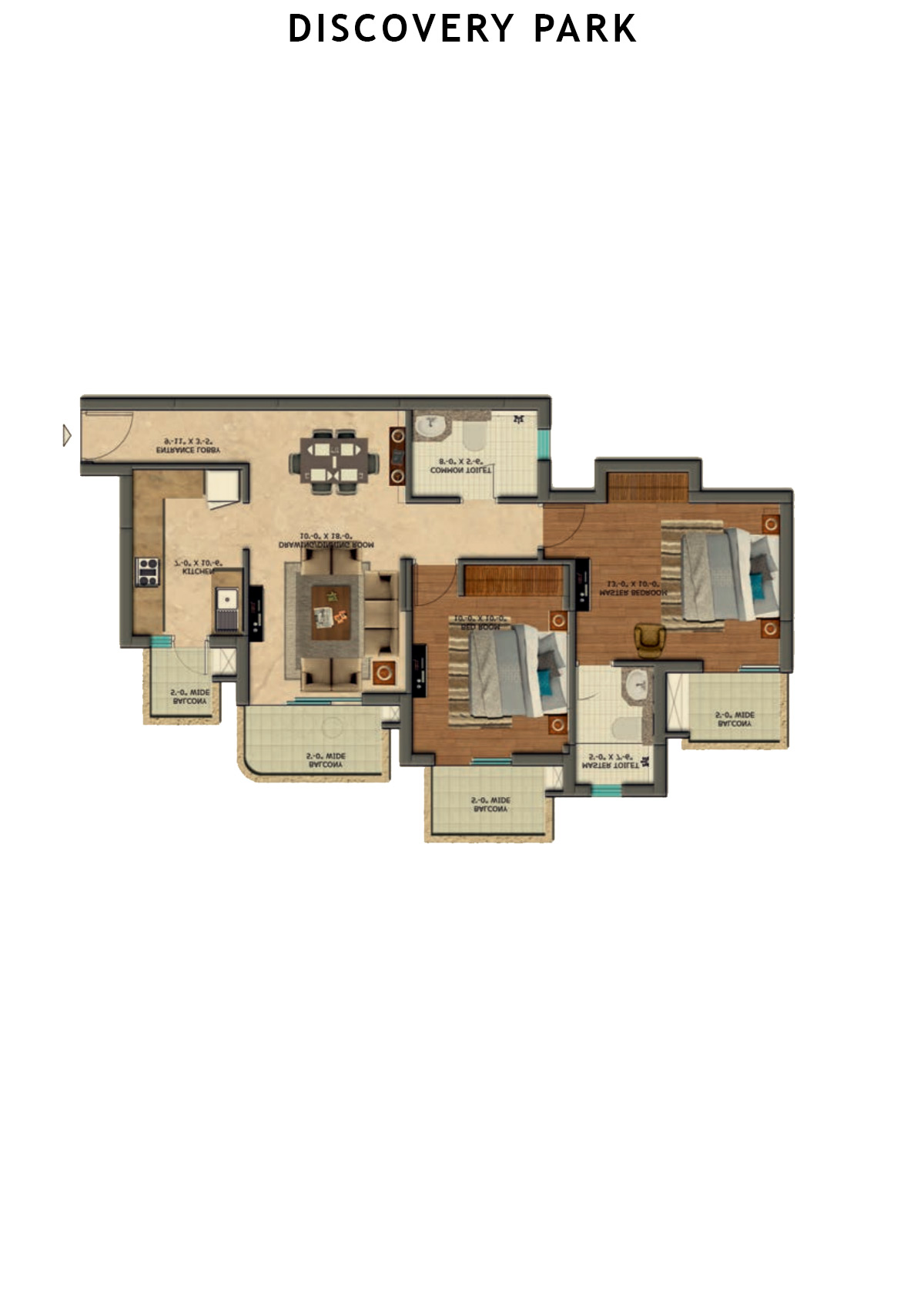 Discovery Park Tower H Unit 6 Floor Plan