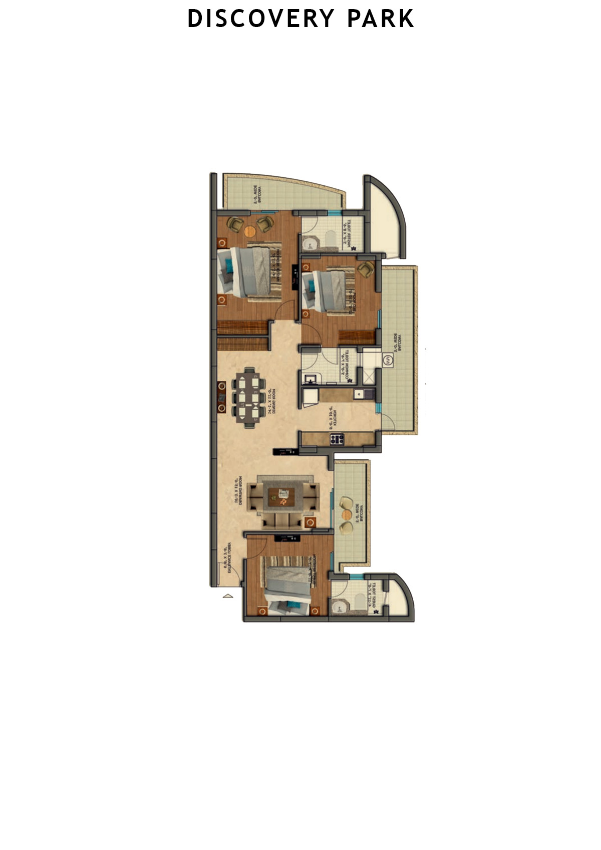 Discovery Park Tower J Unit 4 Floor Plan