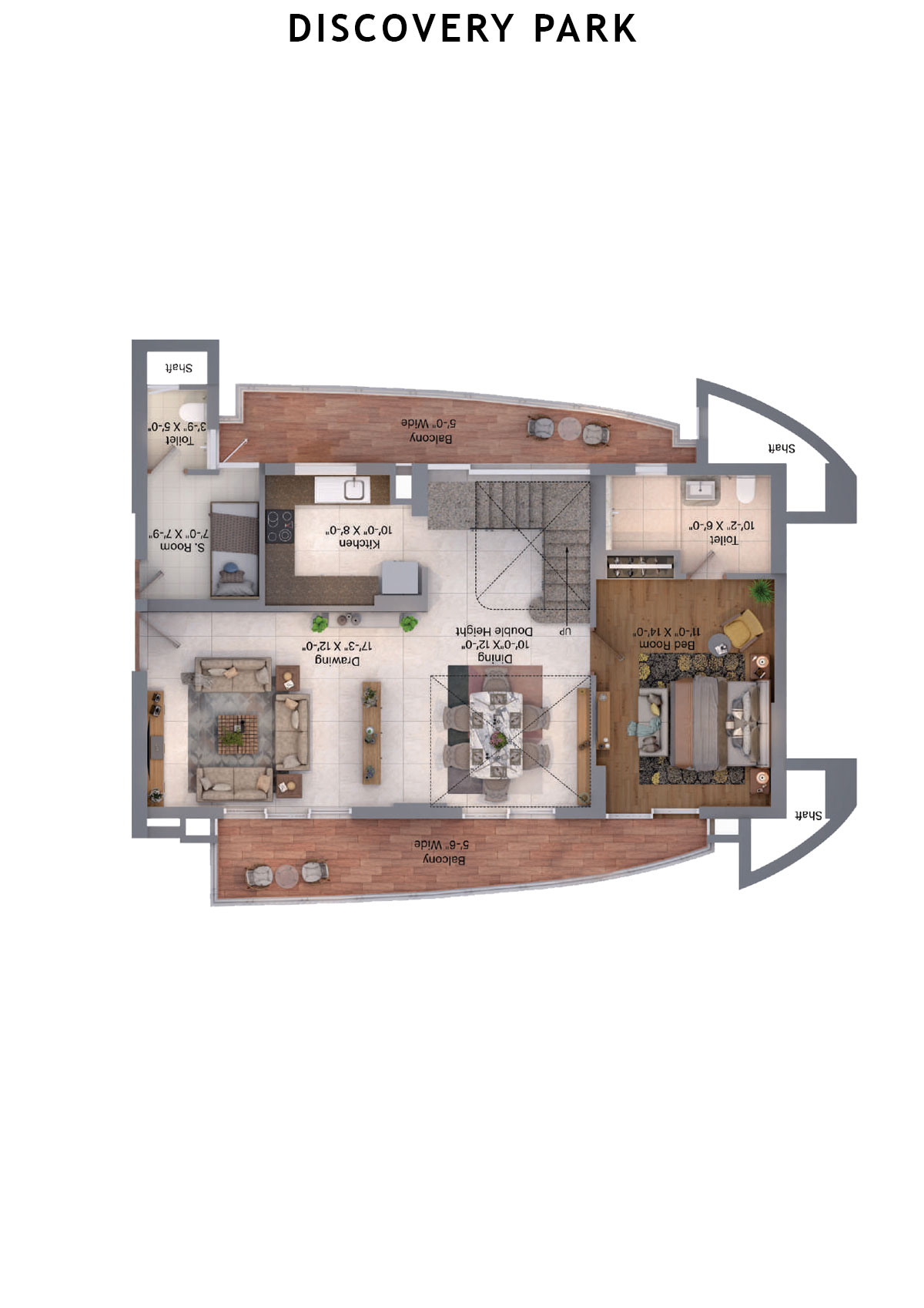 Discovery Park Tower M Unit 2 (Duplex ) Floor Plan